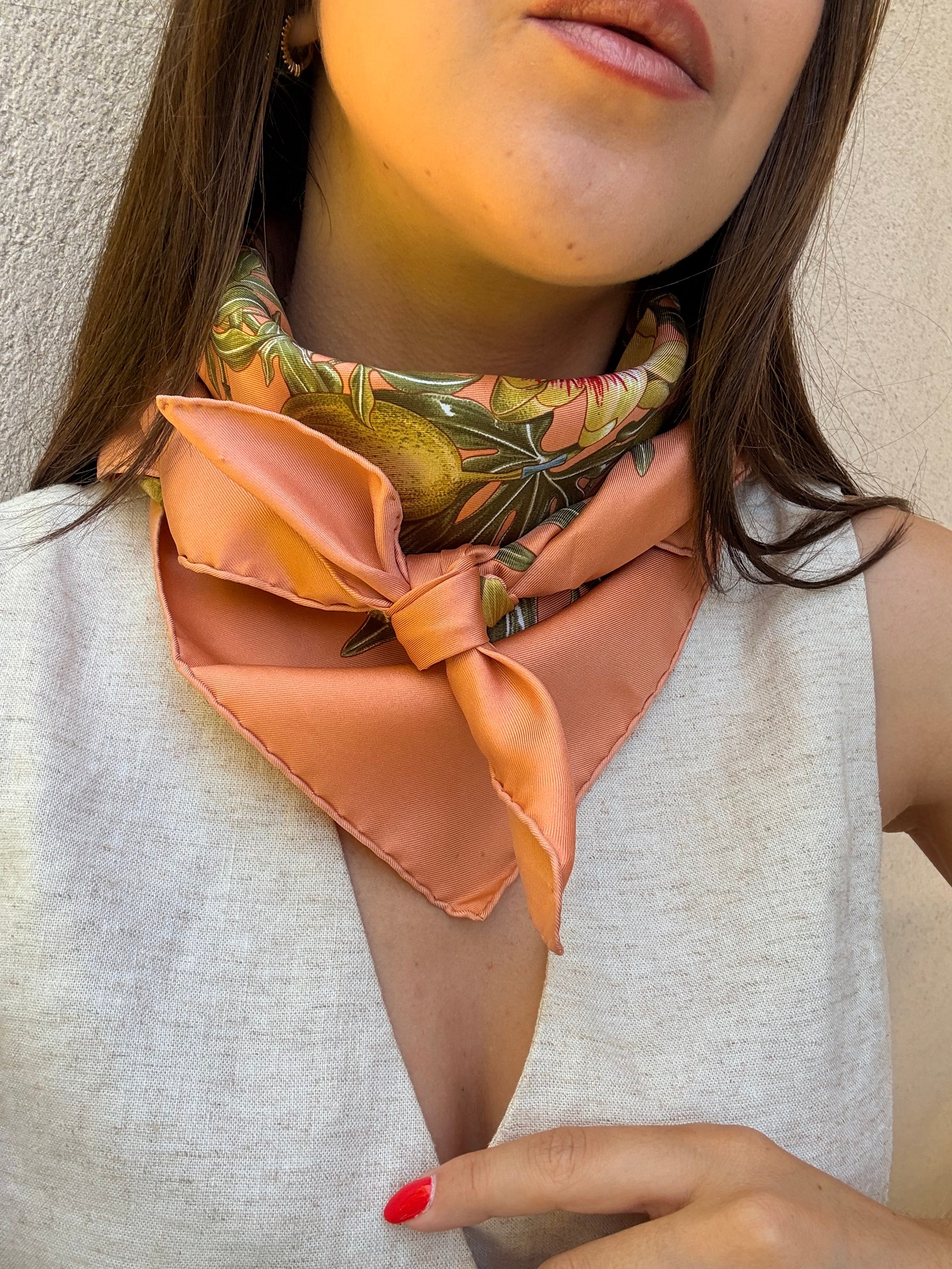 Foulard Hermès – Modèle Passiflore