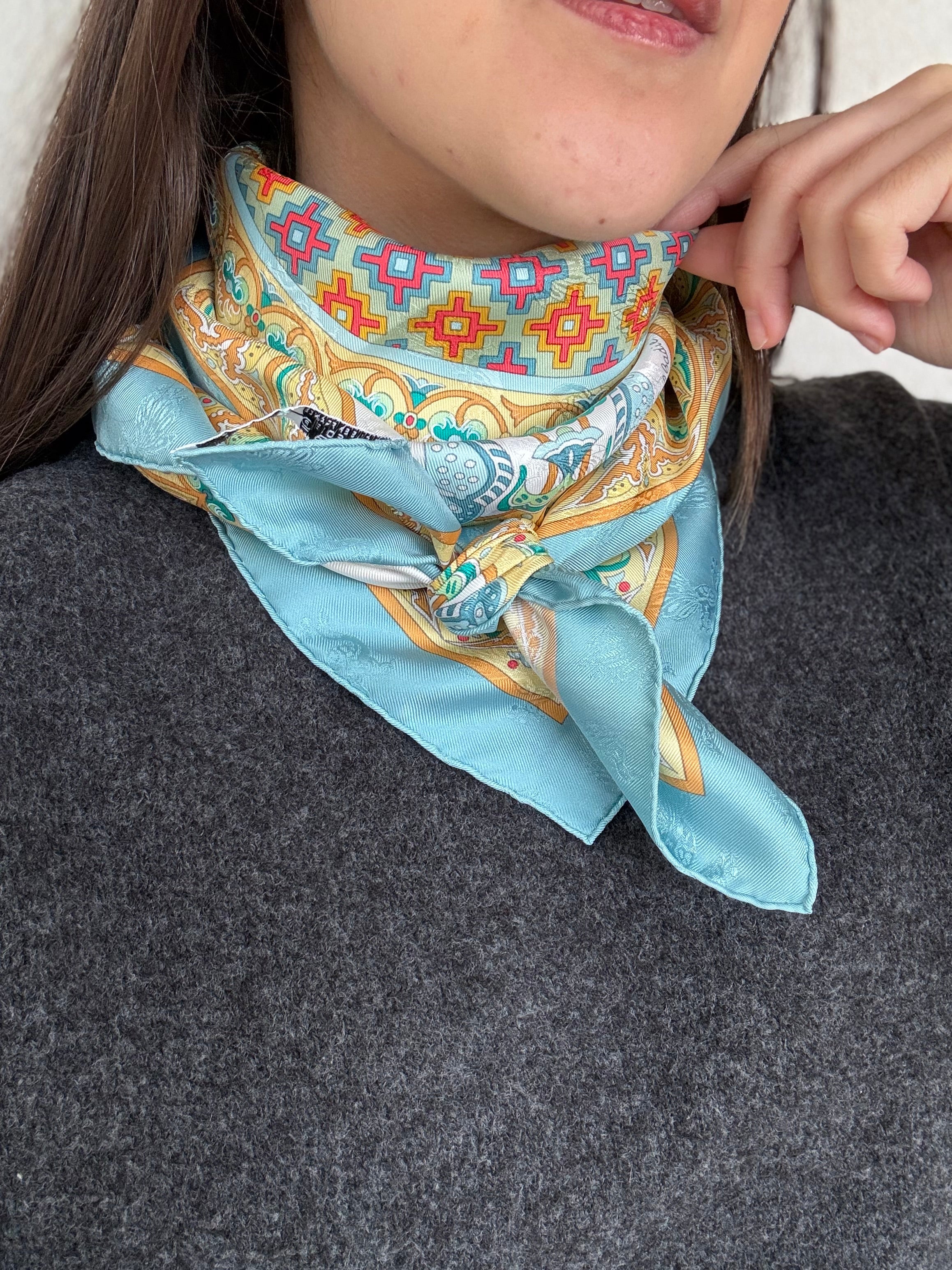 Foulard Hermès – Modèle Ciels Byzantins