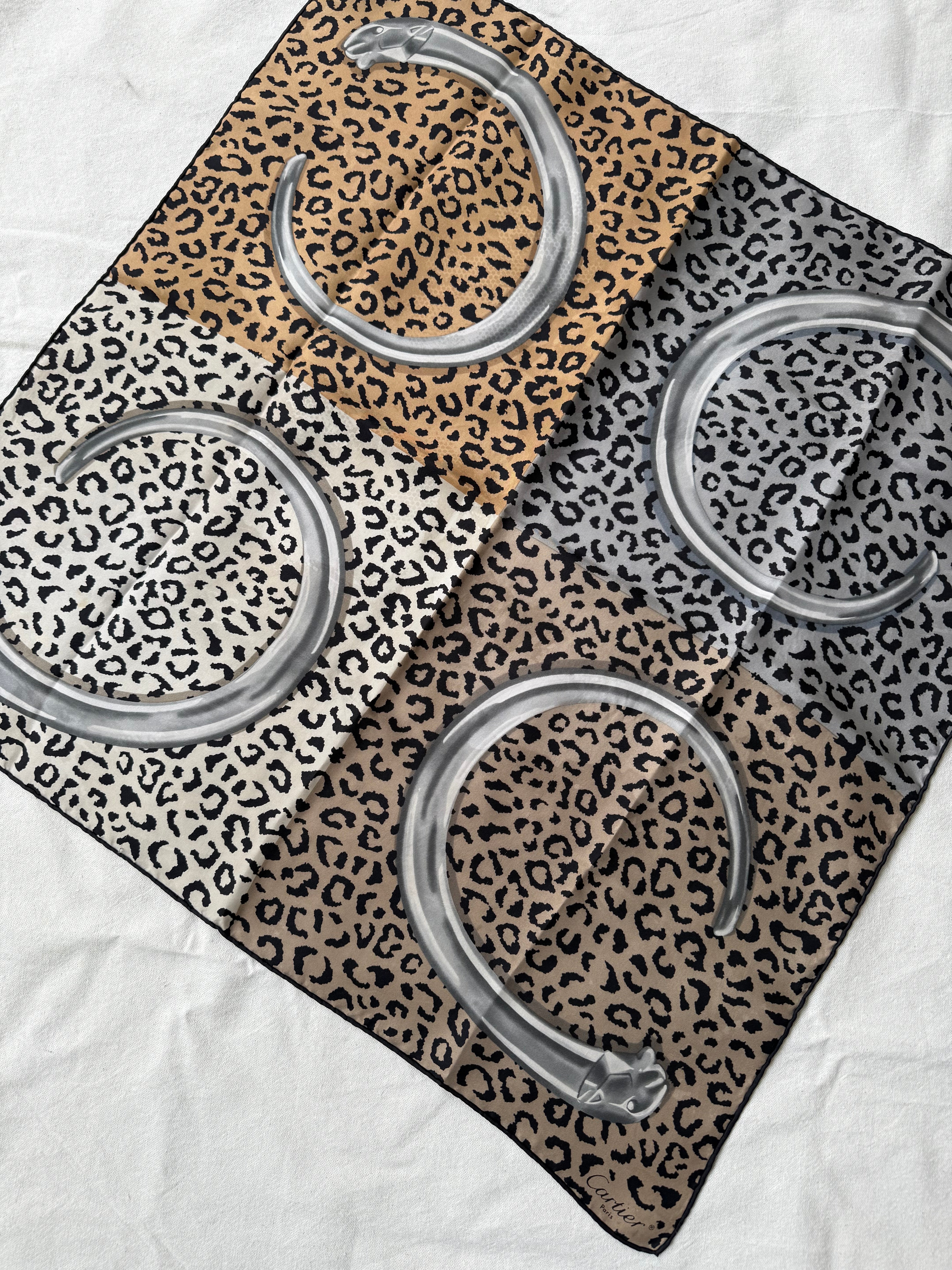 Foulard Cartier – Motif panthère