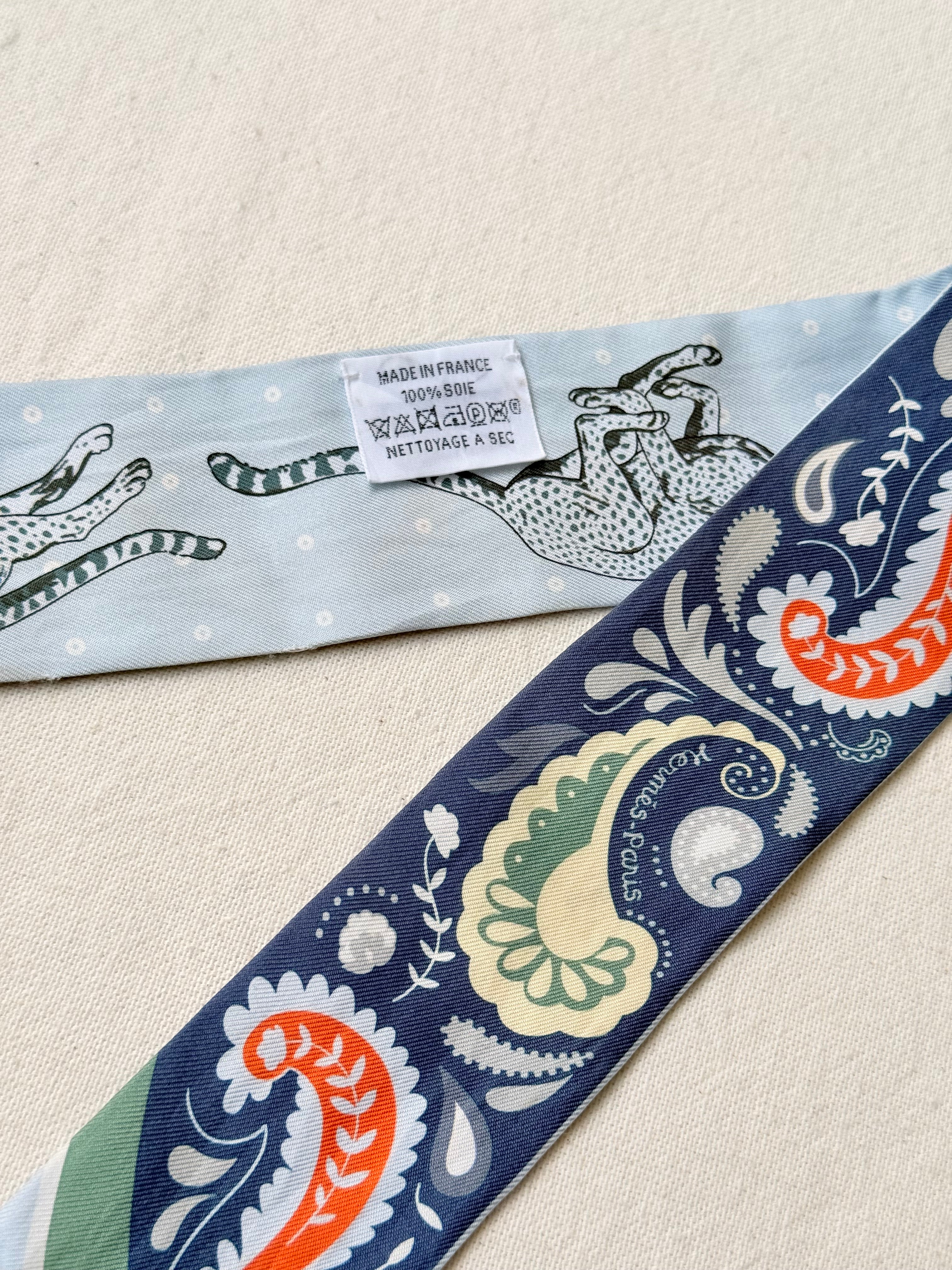 Twilly Hermès – Modèle Guépards Bandana