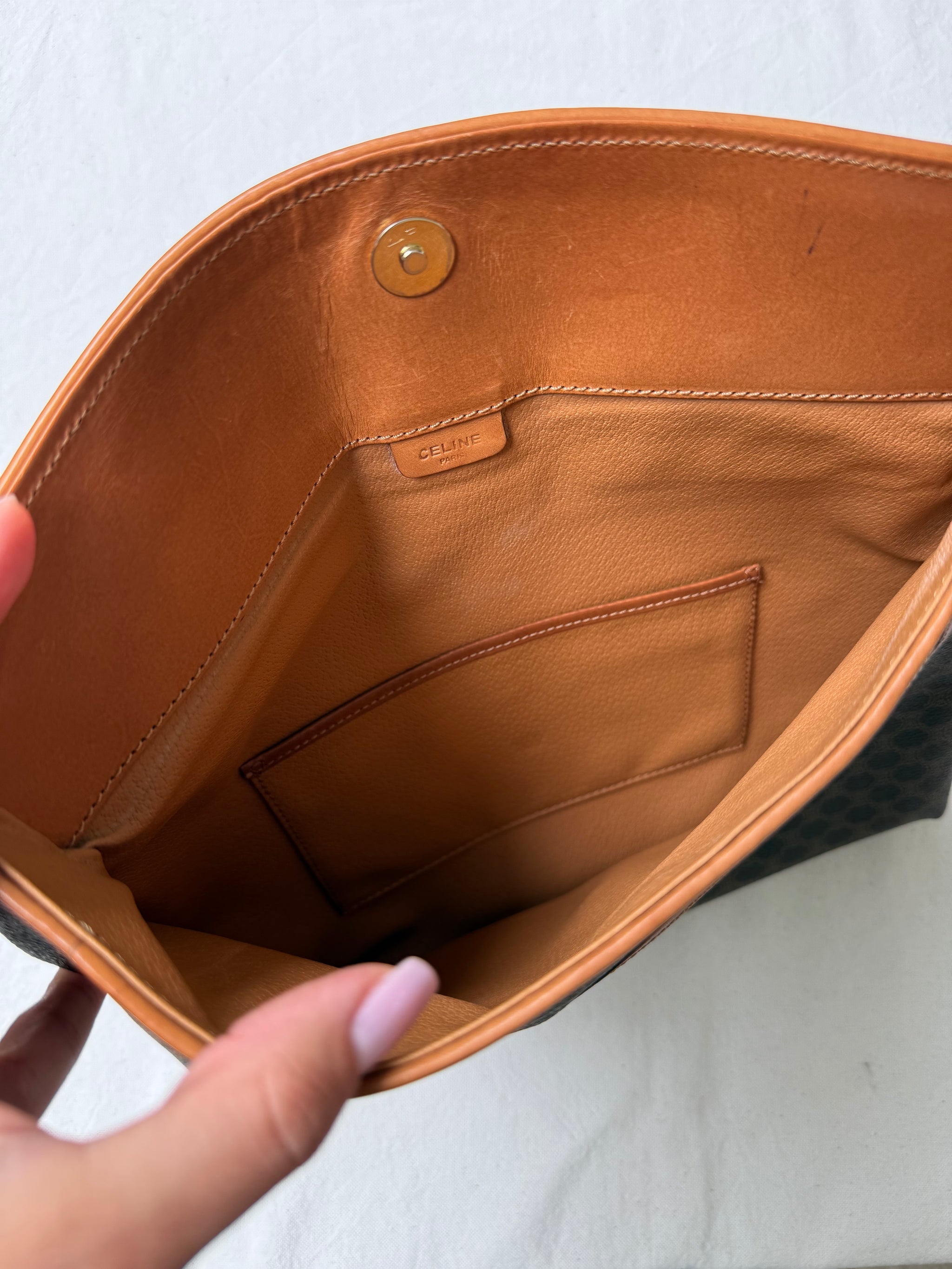 Pochette Céline vintage - Toile triomphe