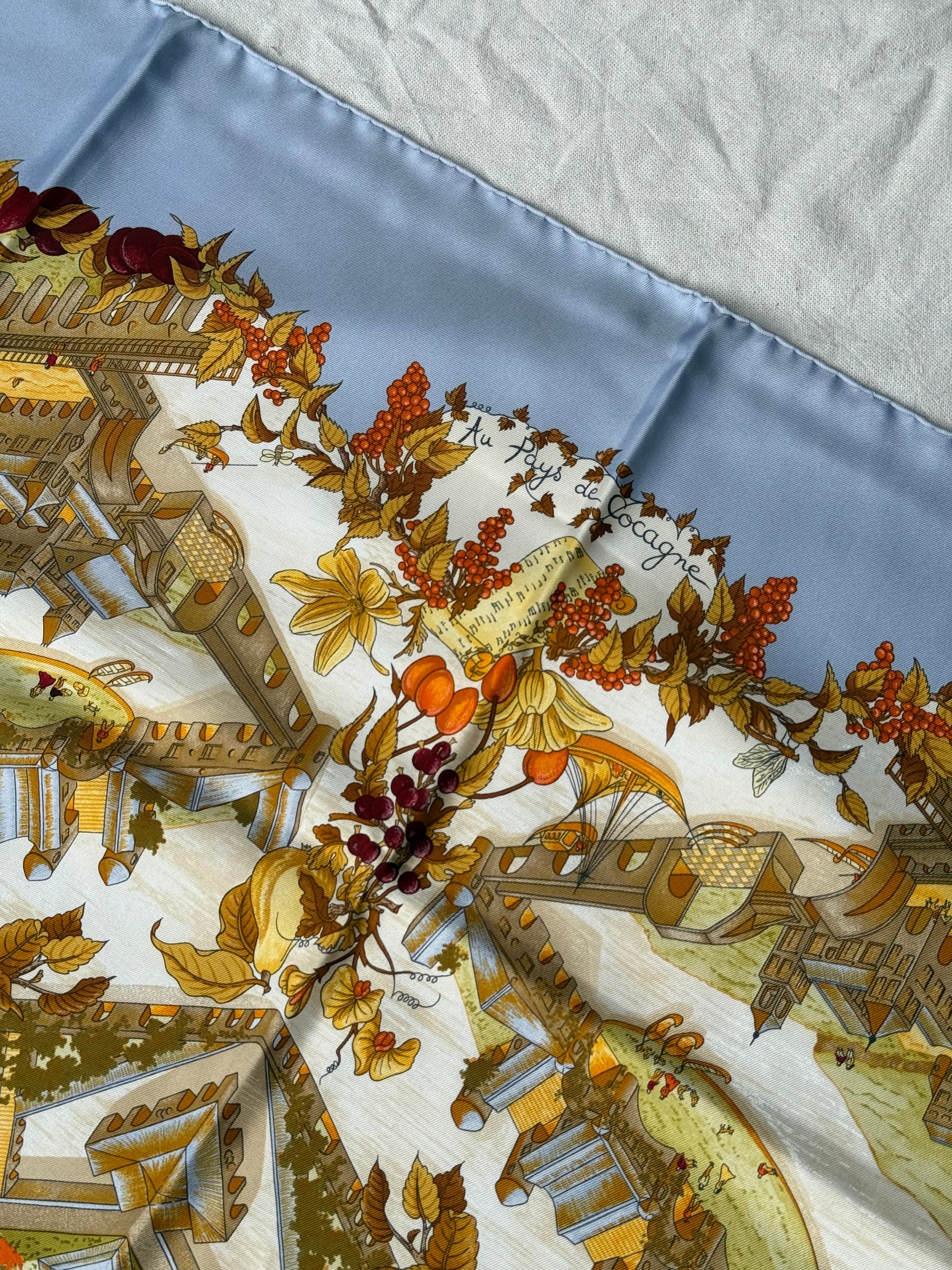 Foulard Hermès – Modèle Au pays de Cocagne