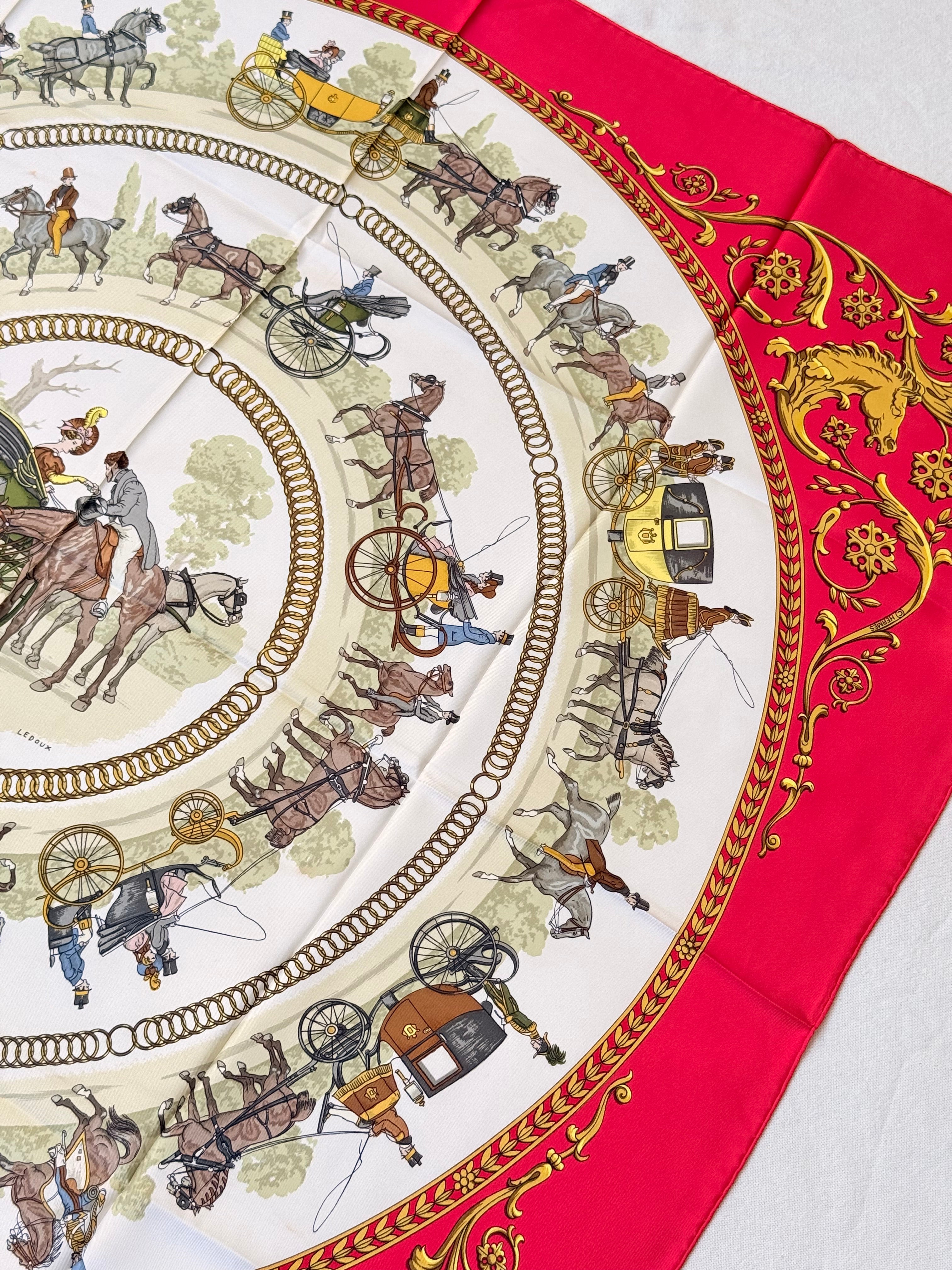Foulard Hermès – Modèle Promenade de Longchamps
