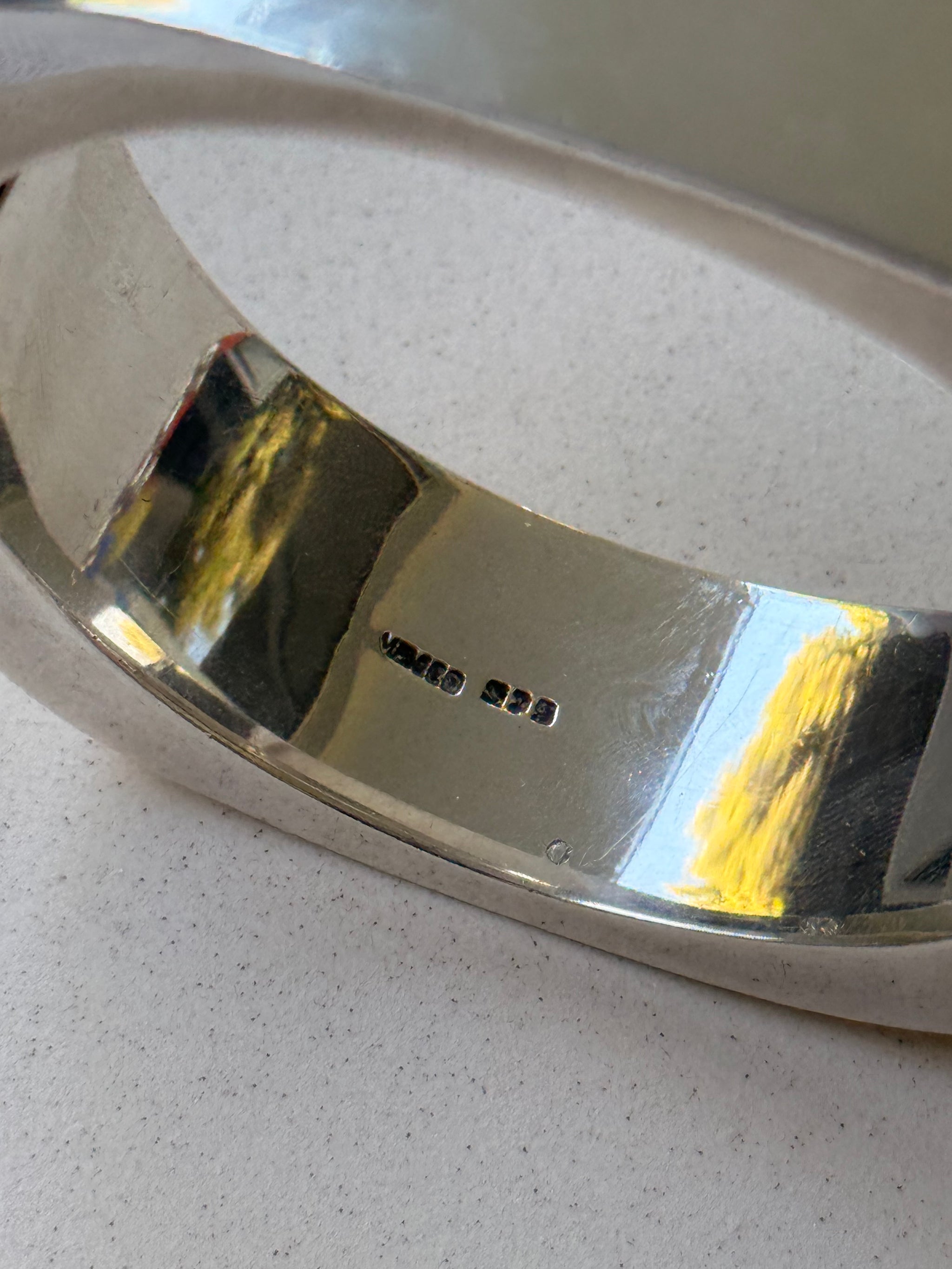 Jonc carré ouvrant en argent 925