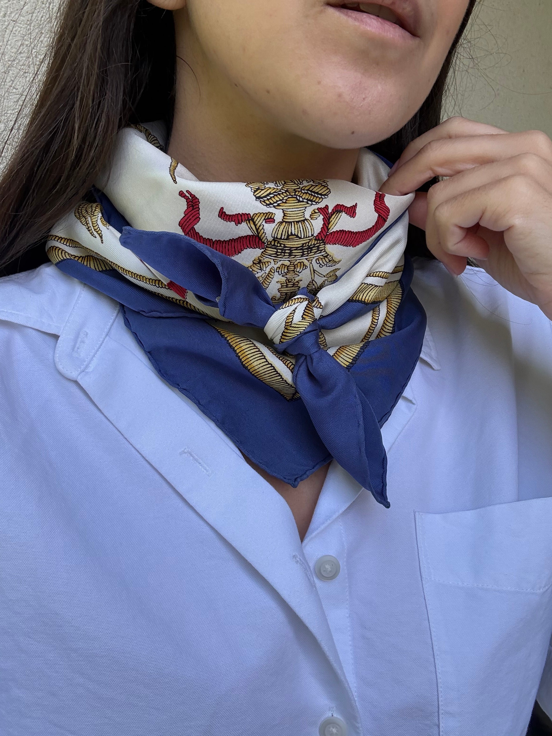 Foulard Hermès - Modèle Deo Juvante Monaco