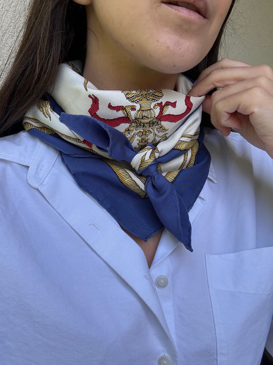 Hermès Scarf - Deo Juvante Monaco Model