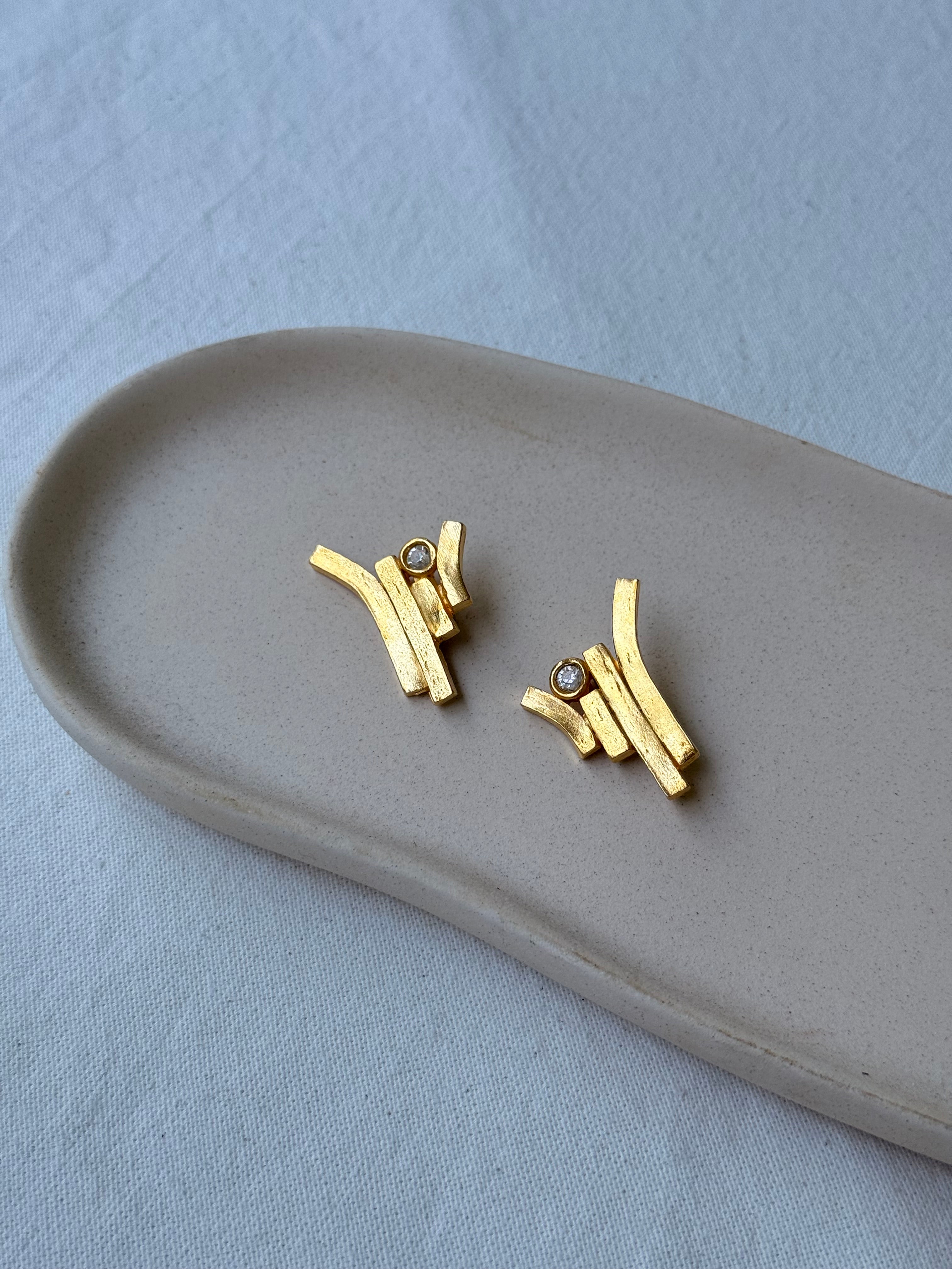 Boucles d’oreilles Il Était Une Fois vintage - Design graphique