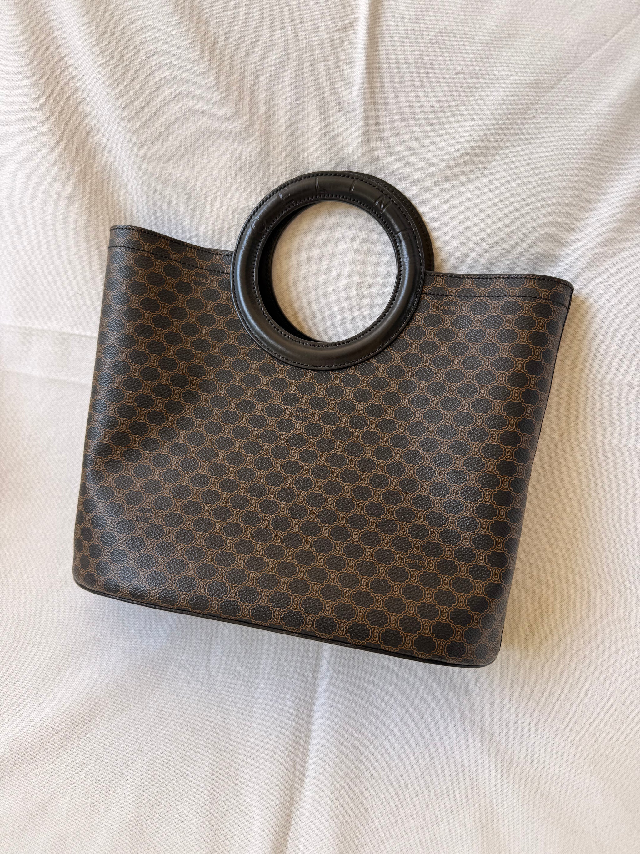 Sac Céline vintage - Shopping toile triomphe