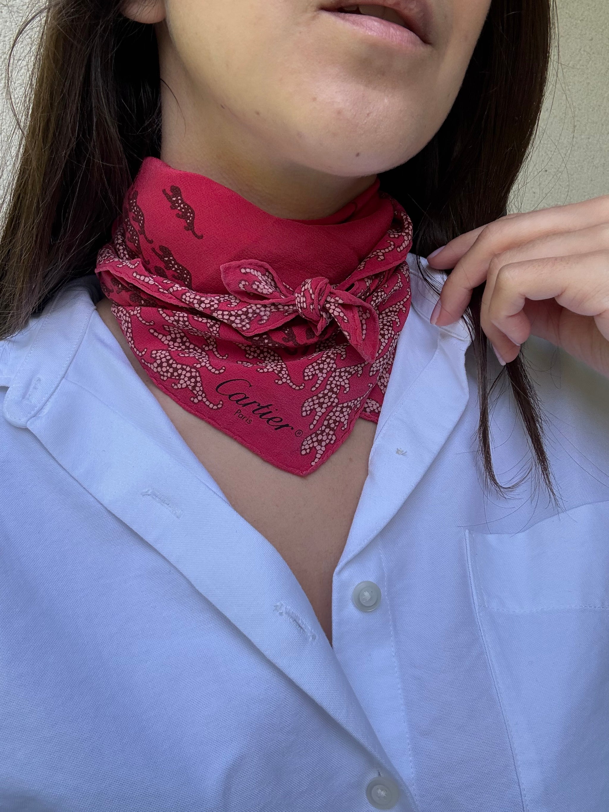 Foulard Cartier – Motifs panthères