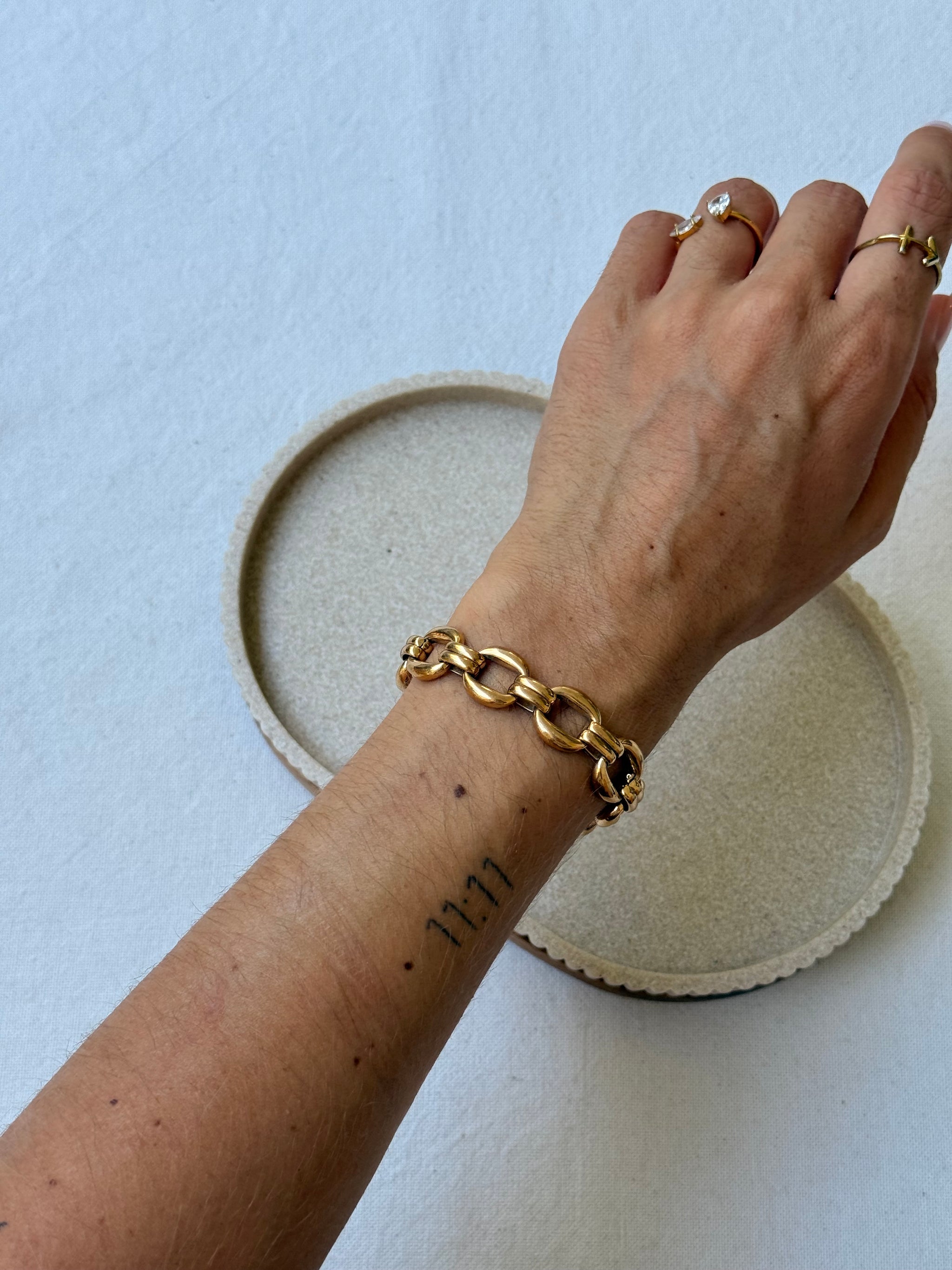 Bracelet vintage - Maillons dorés