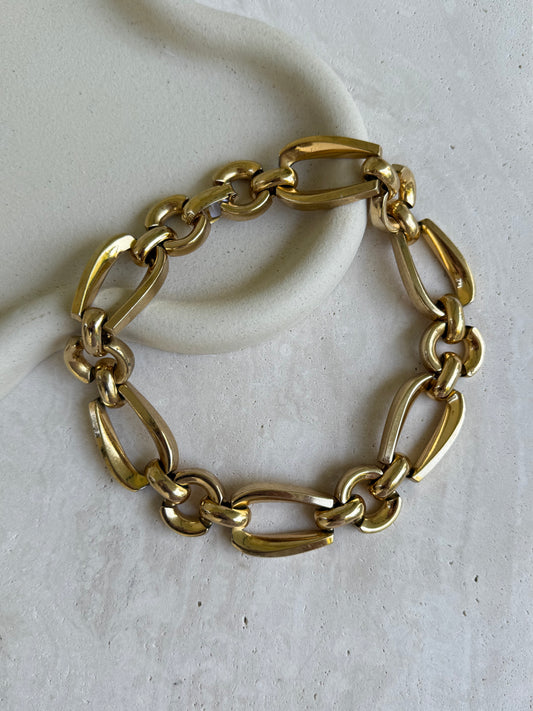 Collier Grossé vintage - Grosse maille dorée