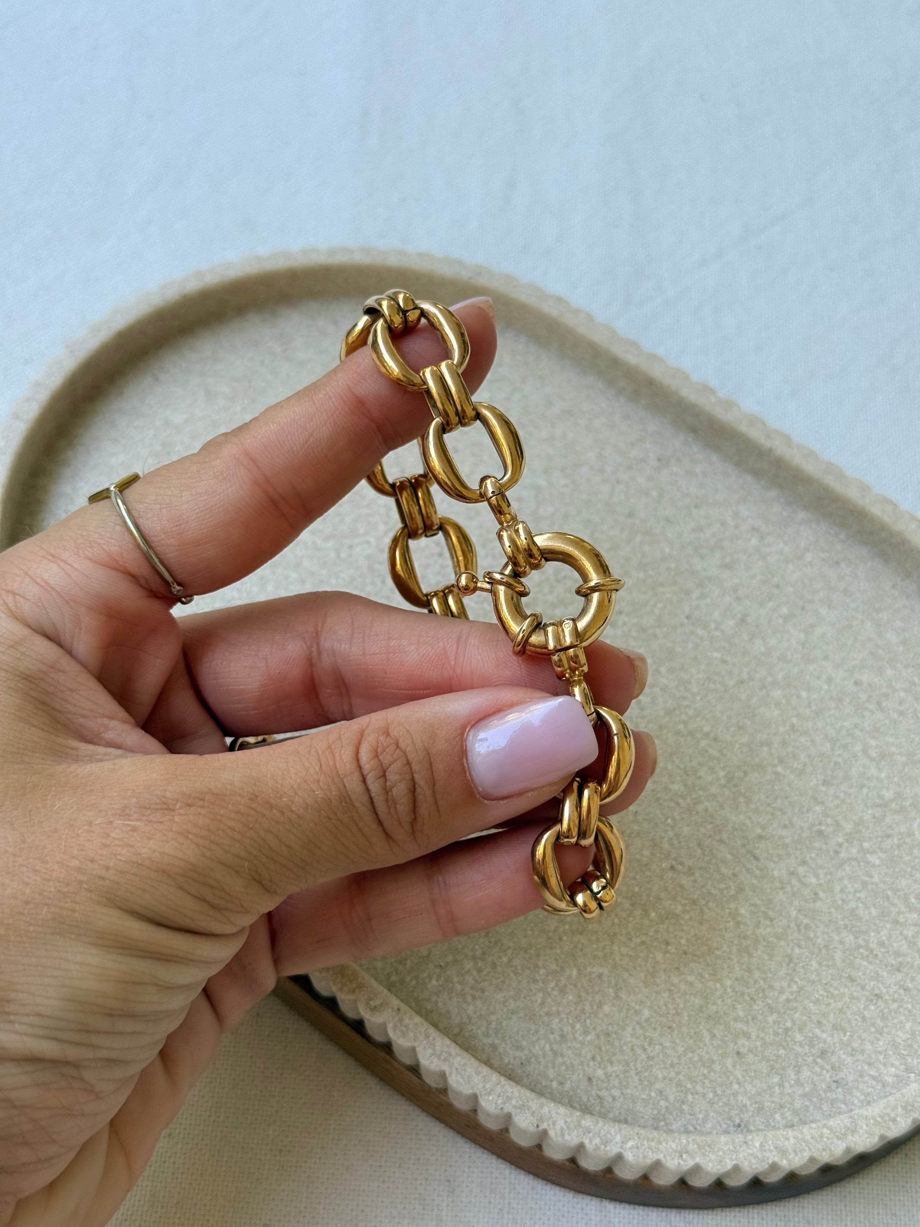 Bracelet vintage - Maillons dorés
