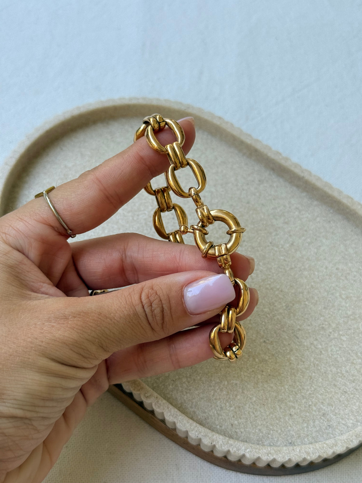 Bracelet vintage - Maillons dorés