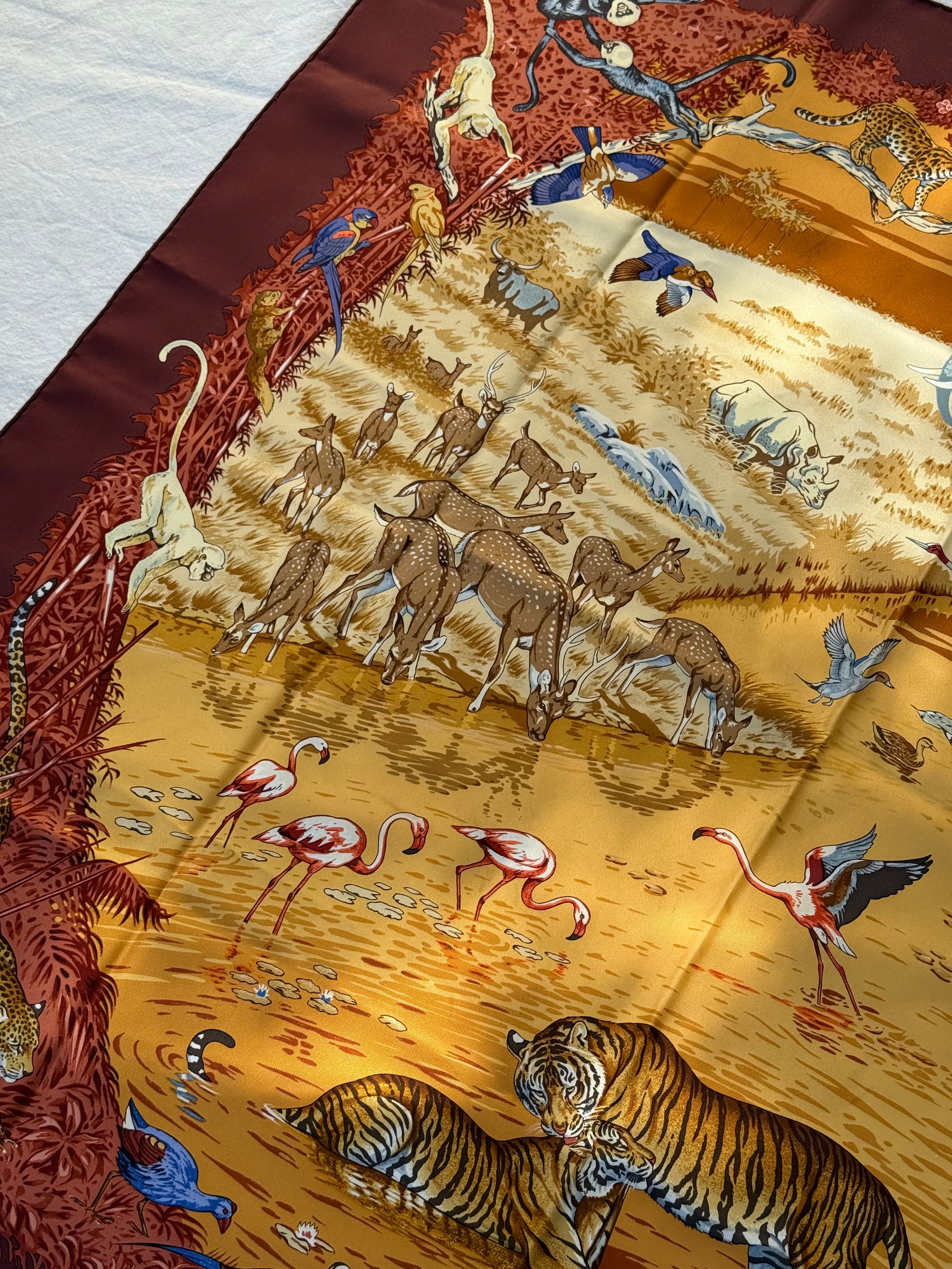 Foulard Hermès – Modèle La Trêve de l'Eau