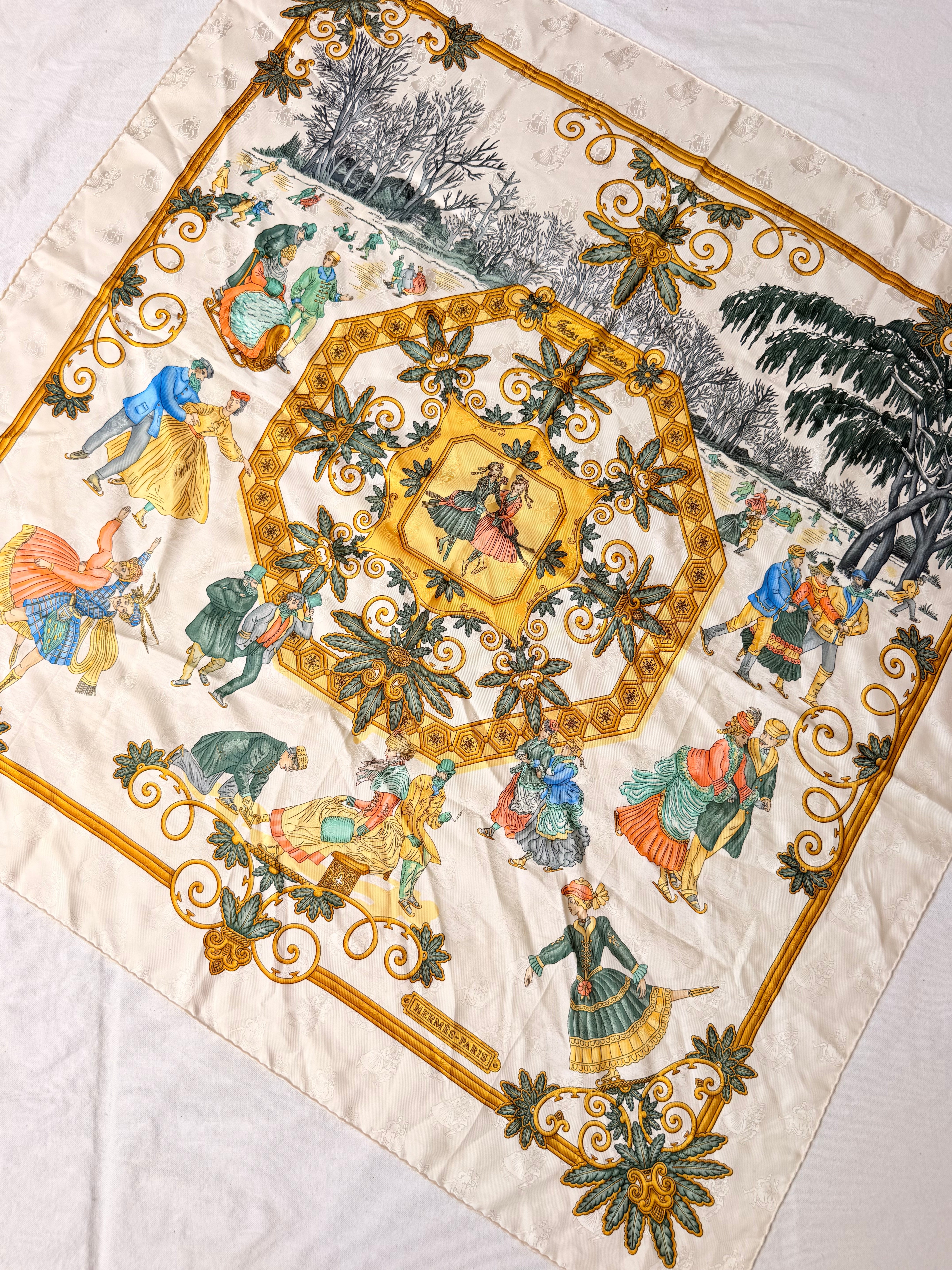 Foulard Hermès – Modèle Joies d'hiver