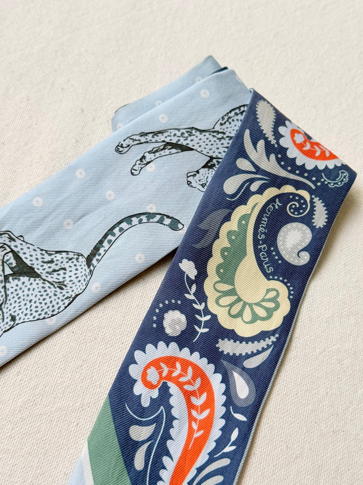 Twilly Hermès – Modèle Guépards Bandana