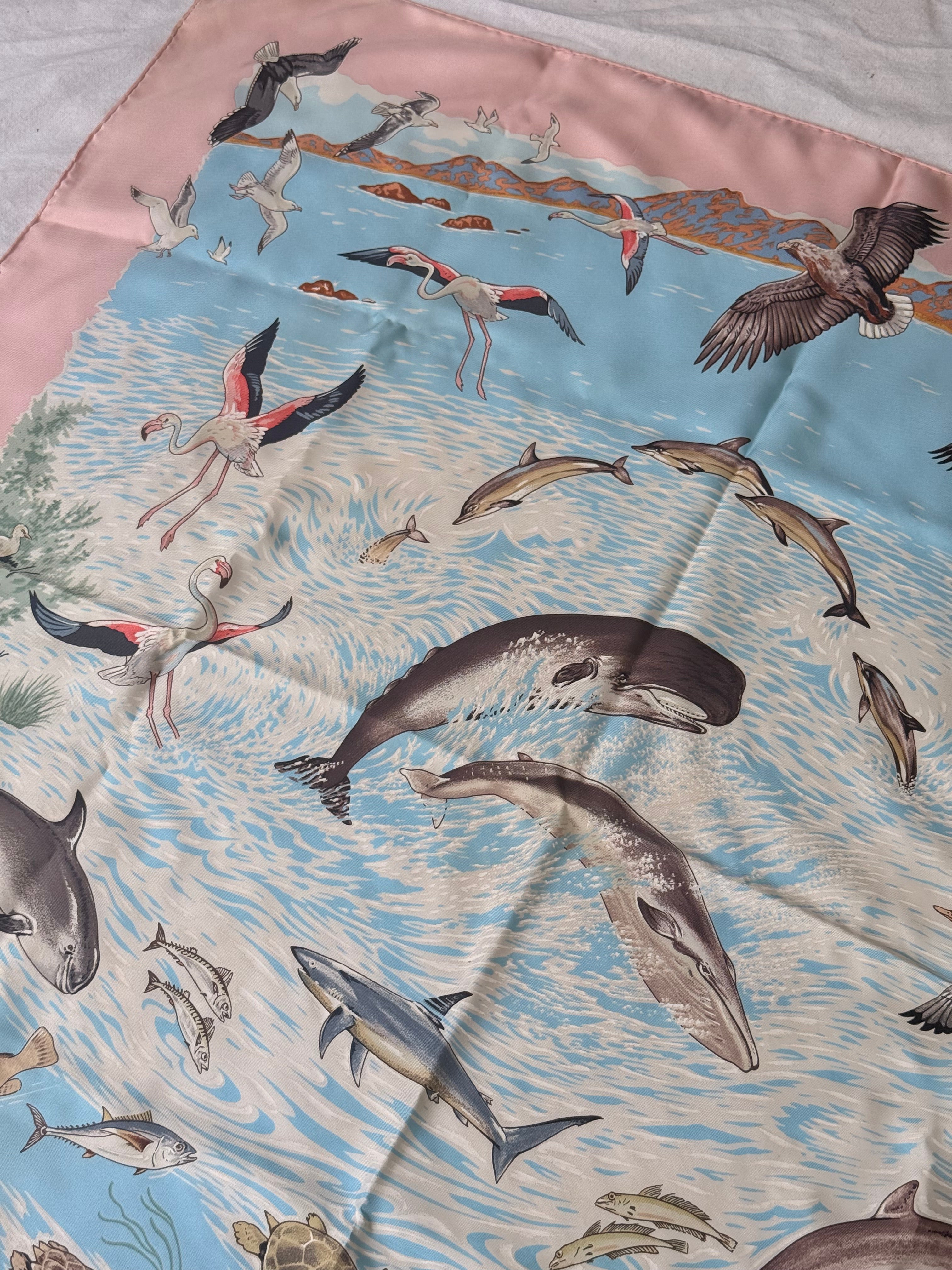 Foulard Hermès – Modèle La vie précieuse de la Méditerranée