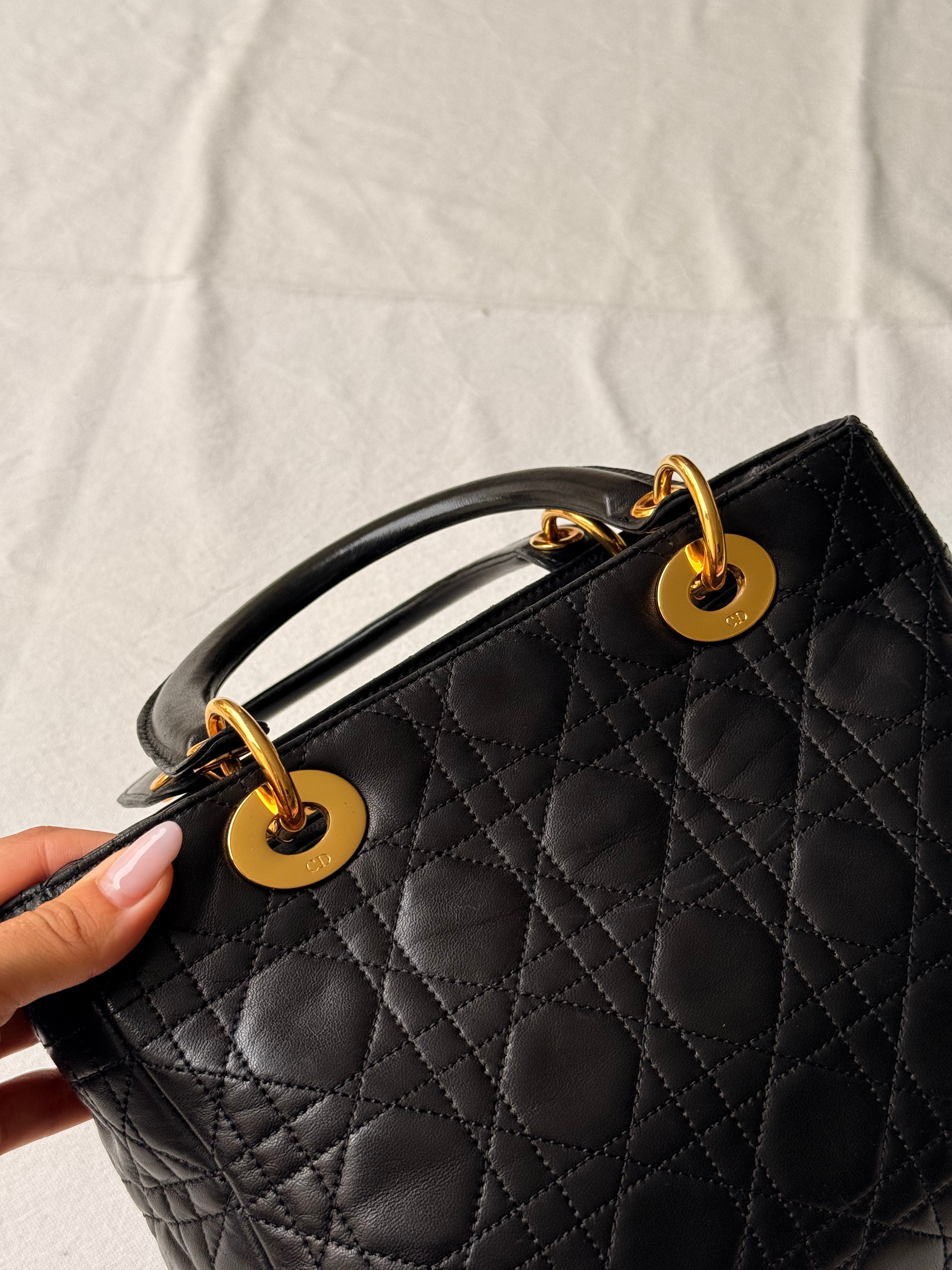 Sac Christian Dior vintage - Lady Dior 24cm