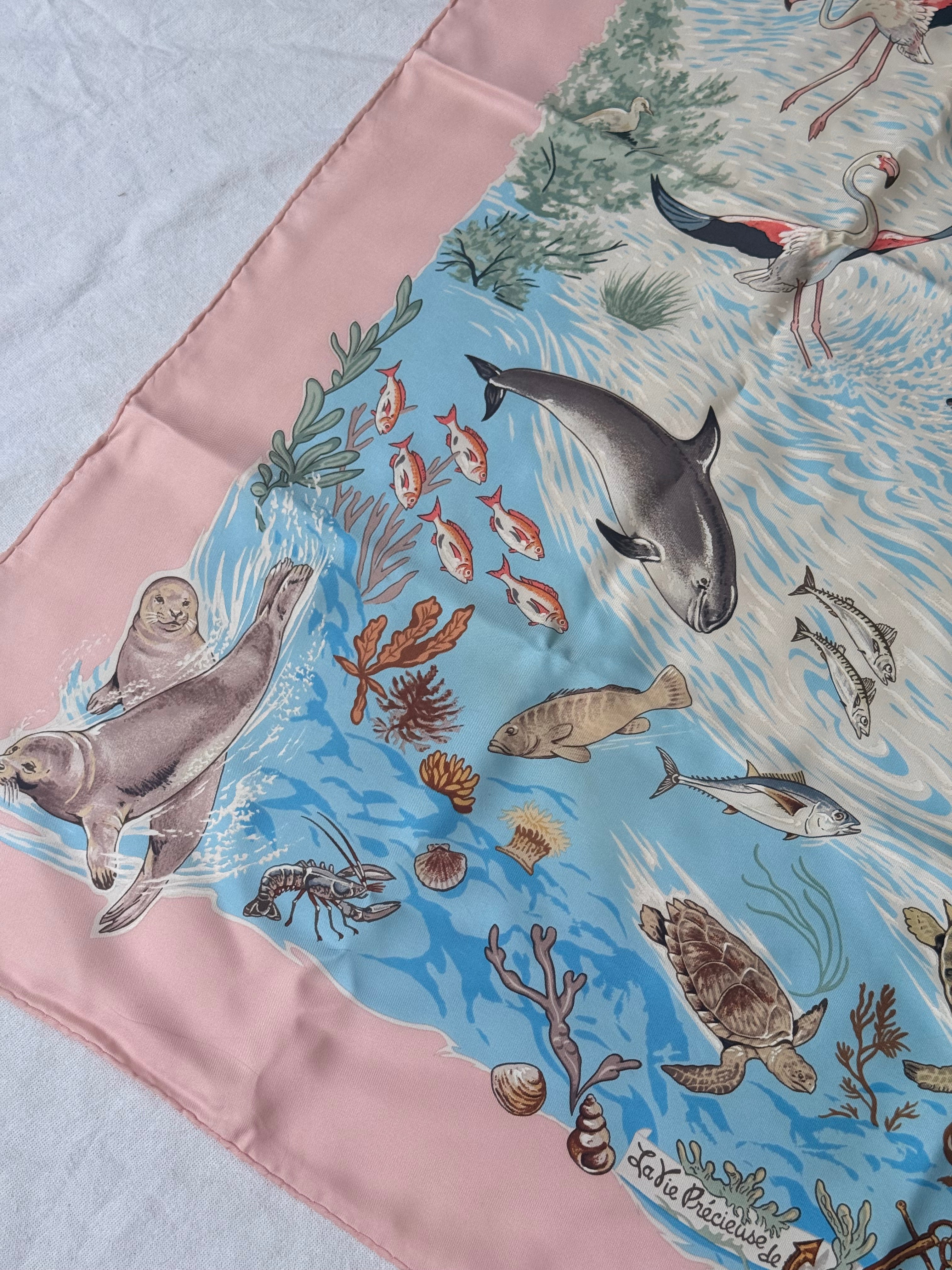 Foulard Hermès – Modèle La vie précieuse de la Méditerranée