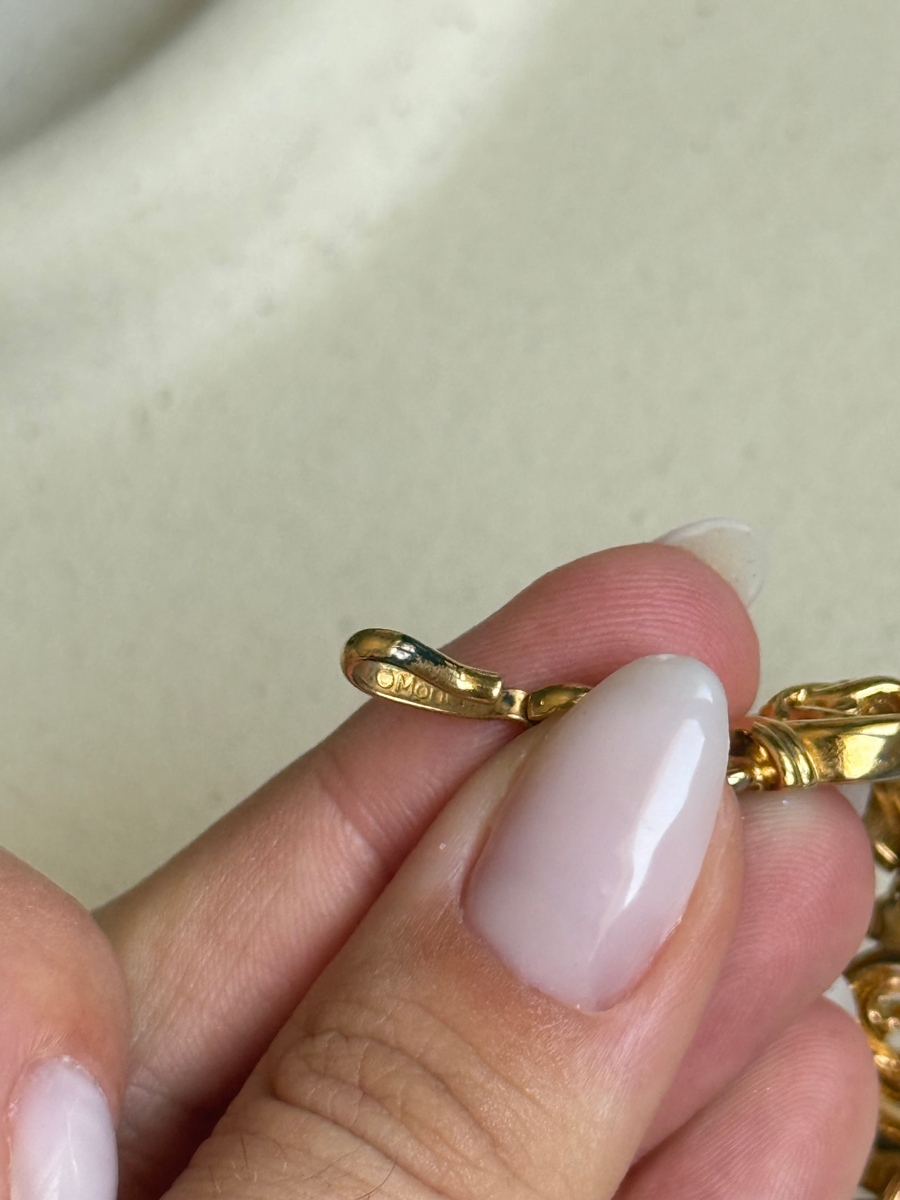 Collier vintage Monet maille ronde