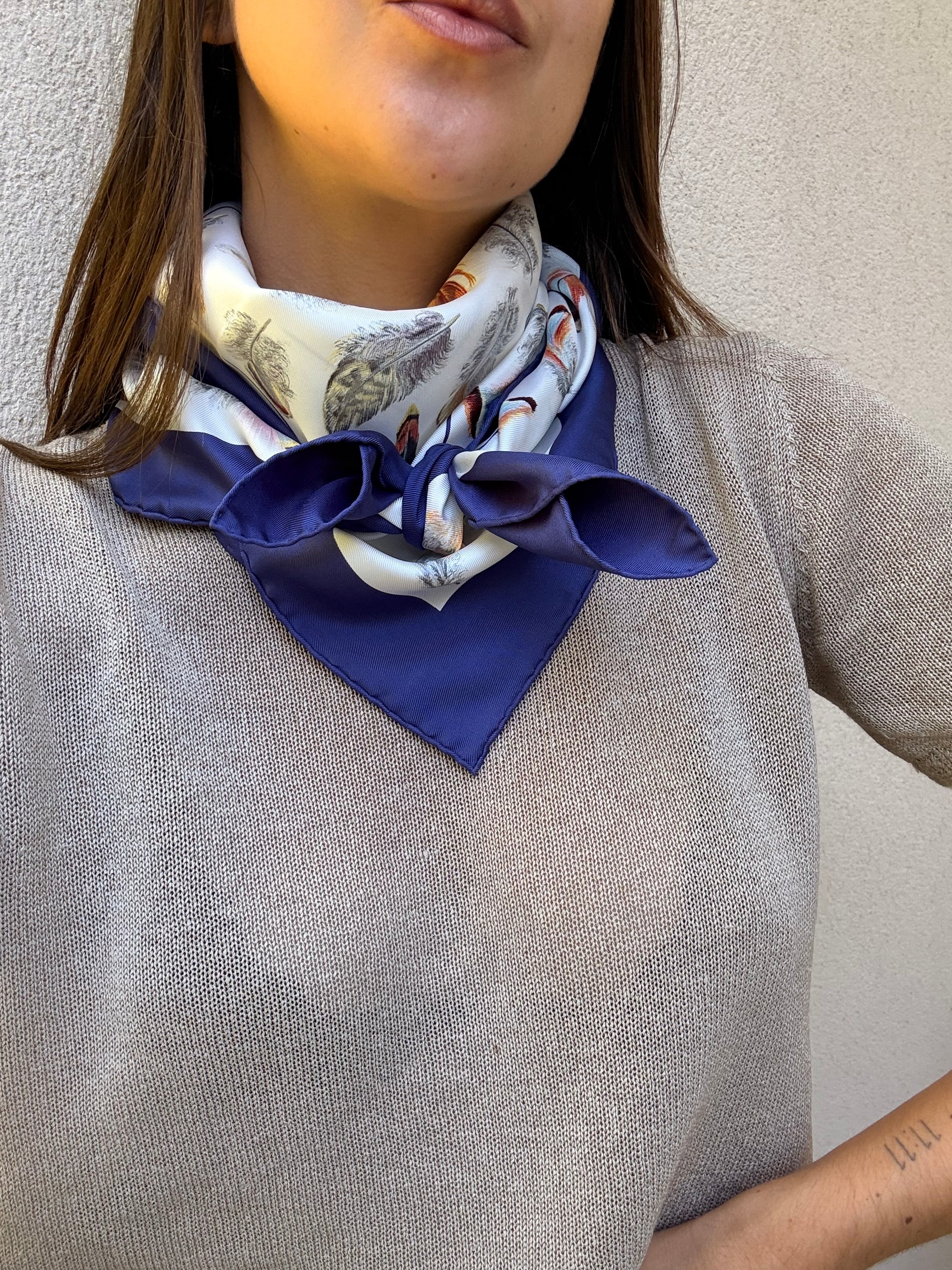 Foulard Hermès – Modèle Plumes