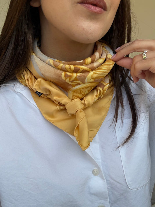 Celine Scarf – Chains and Medallions