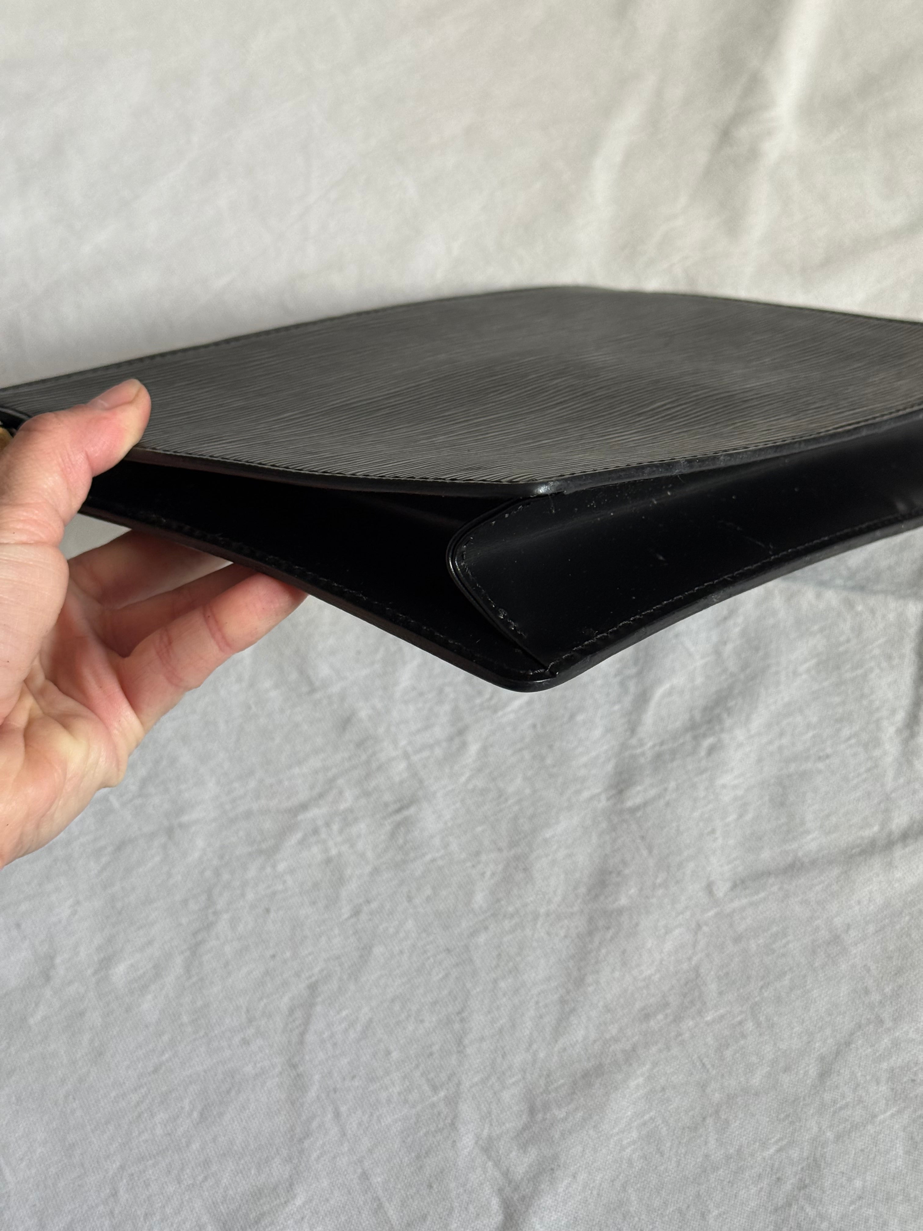 Pochette Louis Vuitton vintage - Cuir épi noir