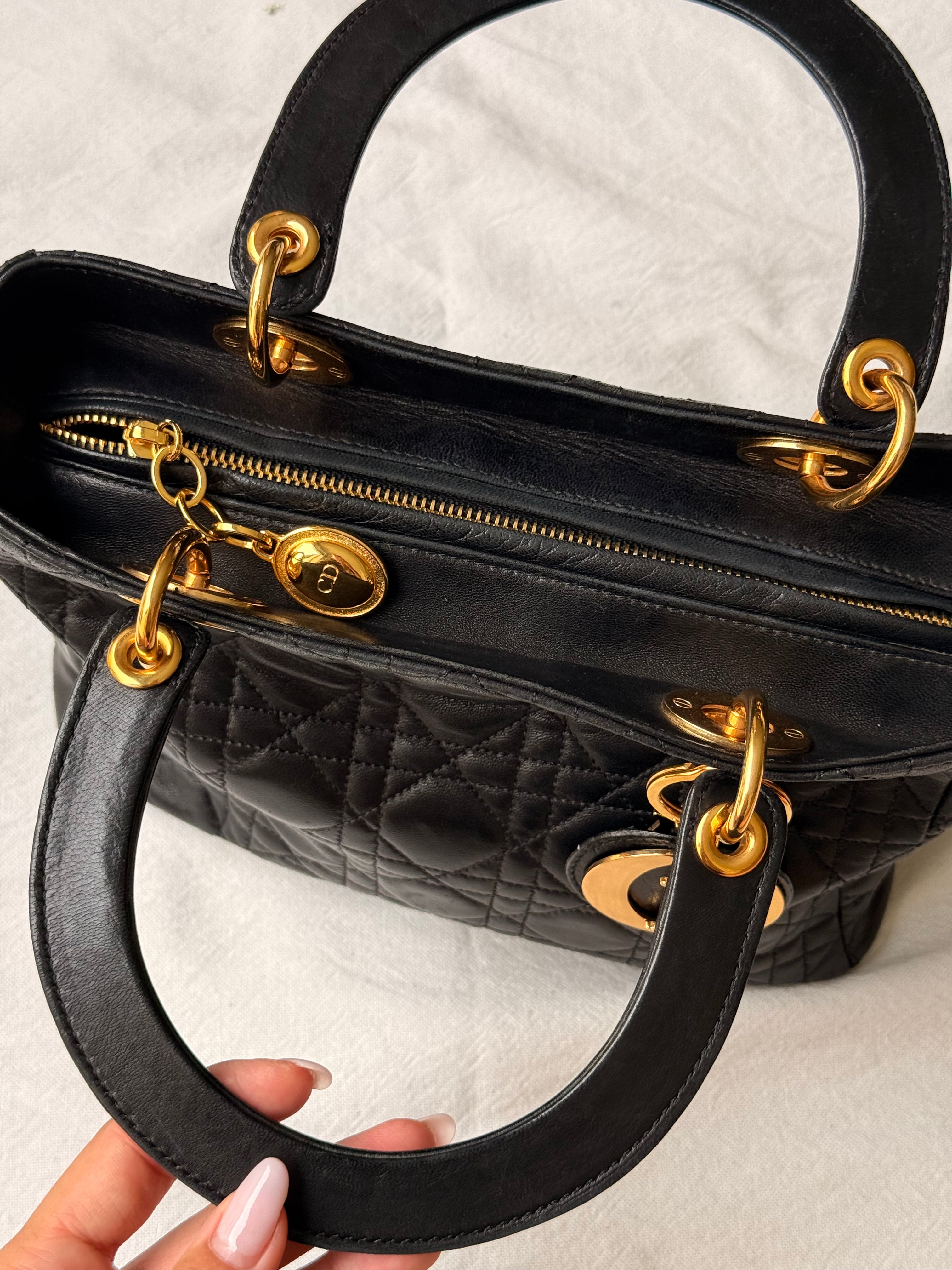 Sac Christian Dior vintage - Lady Dior 24cm