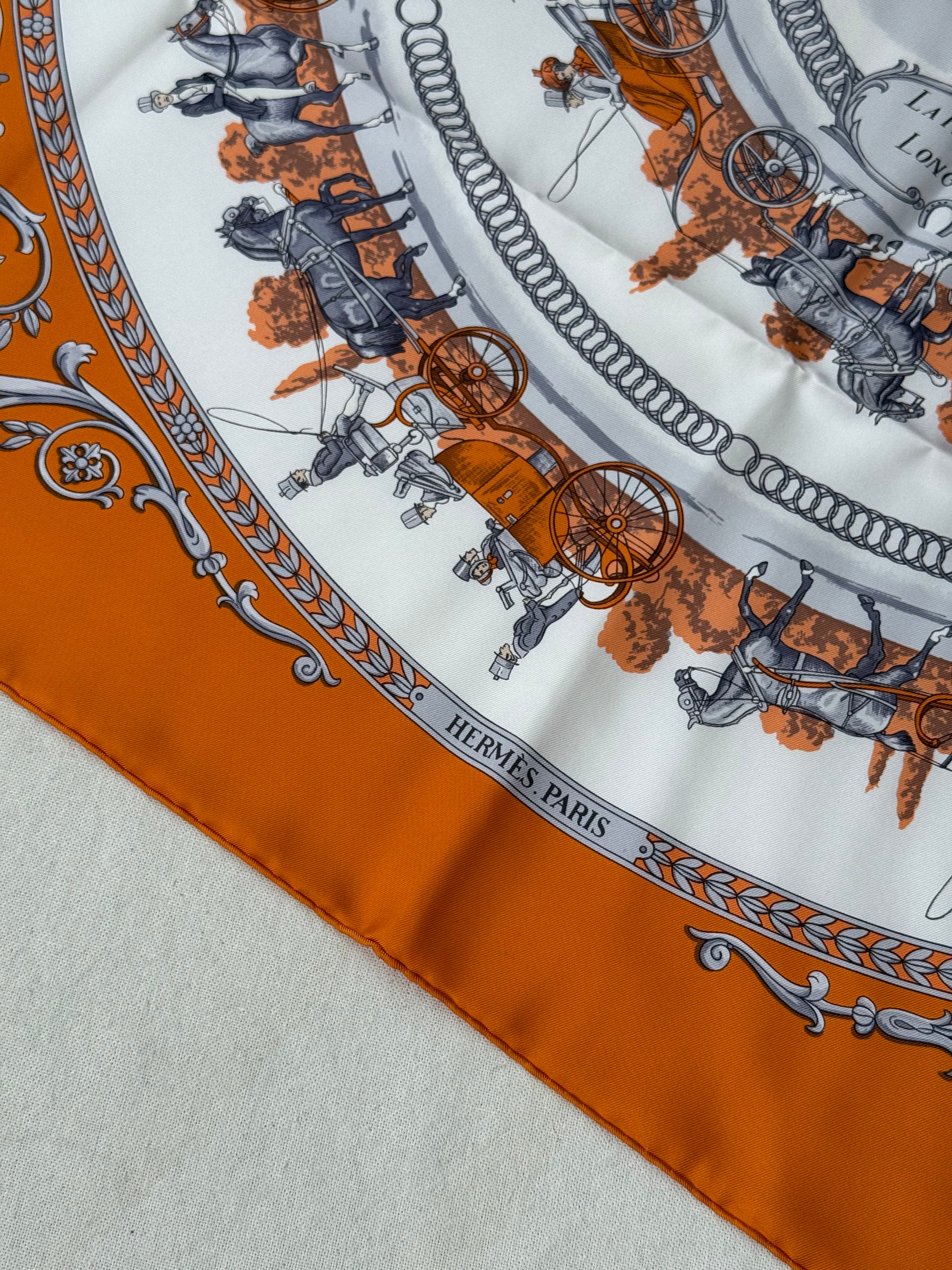Hermès Scarf - Promenade de Longchamps model