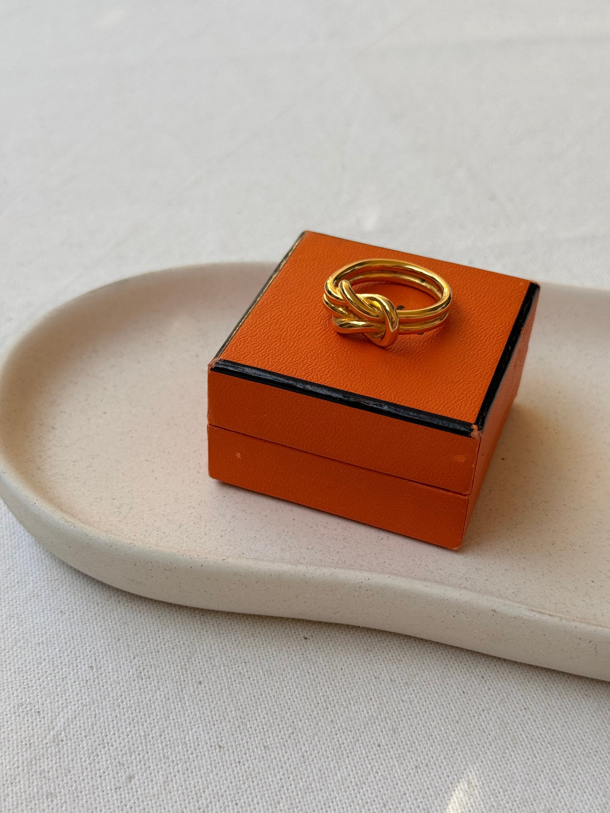 Anneau de foulard Hermès - Modèle nœud marin