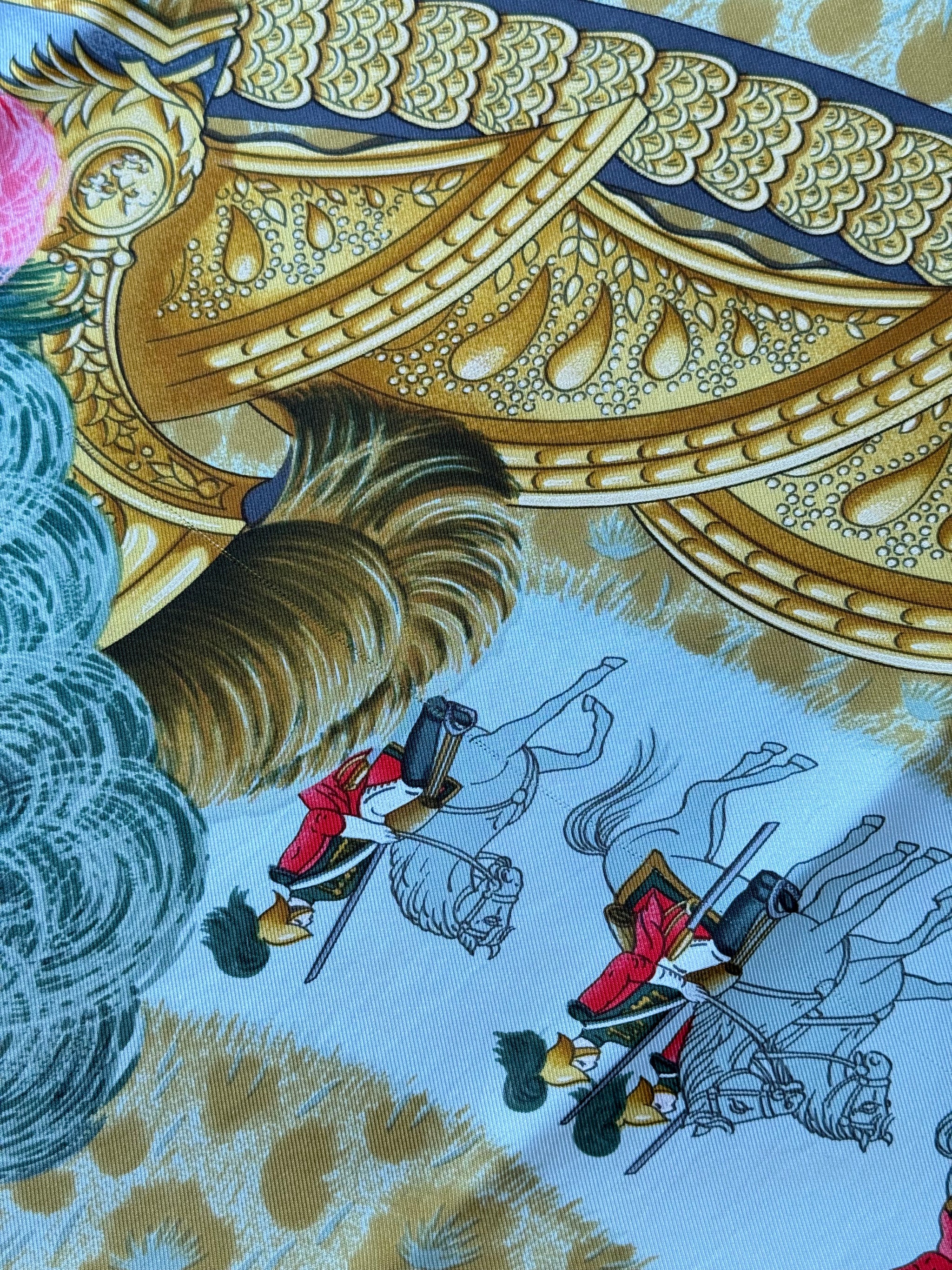 Foulard Hermès – Modèle Casques et Plumets