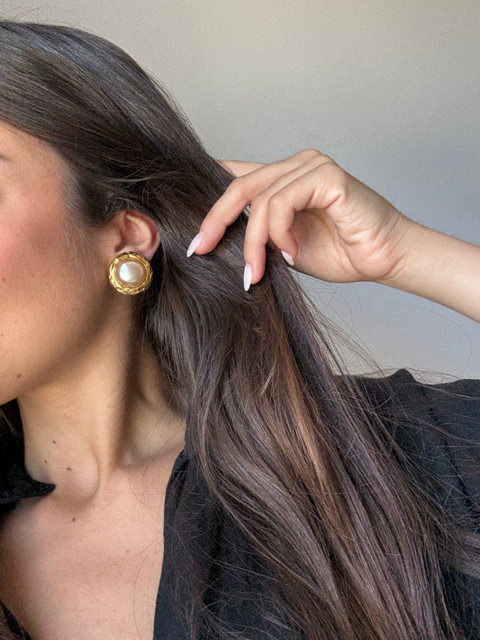 Boucles d’oreilles vintage Chanel - Perles fantaisies