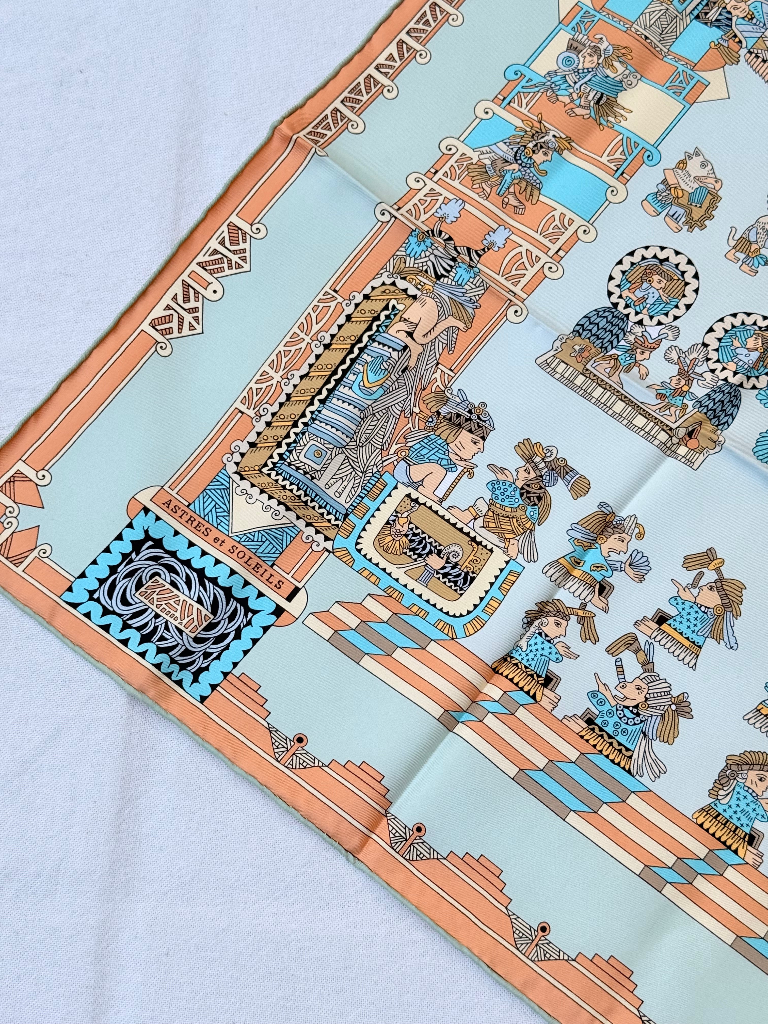 Foulard Hermès – Modèle Astres et Soleils