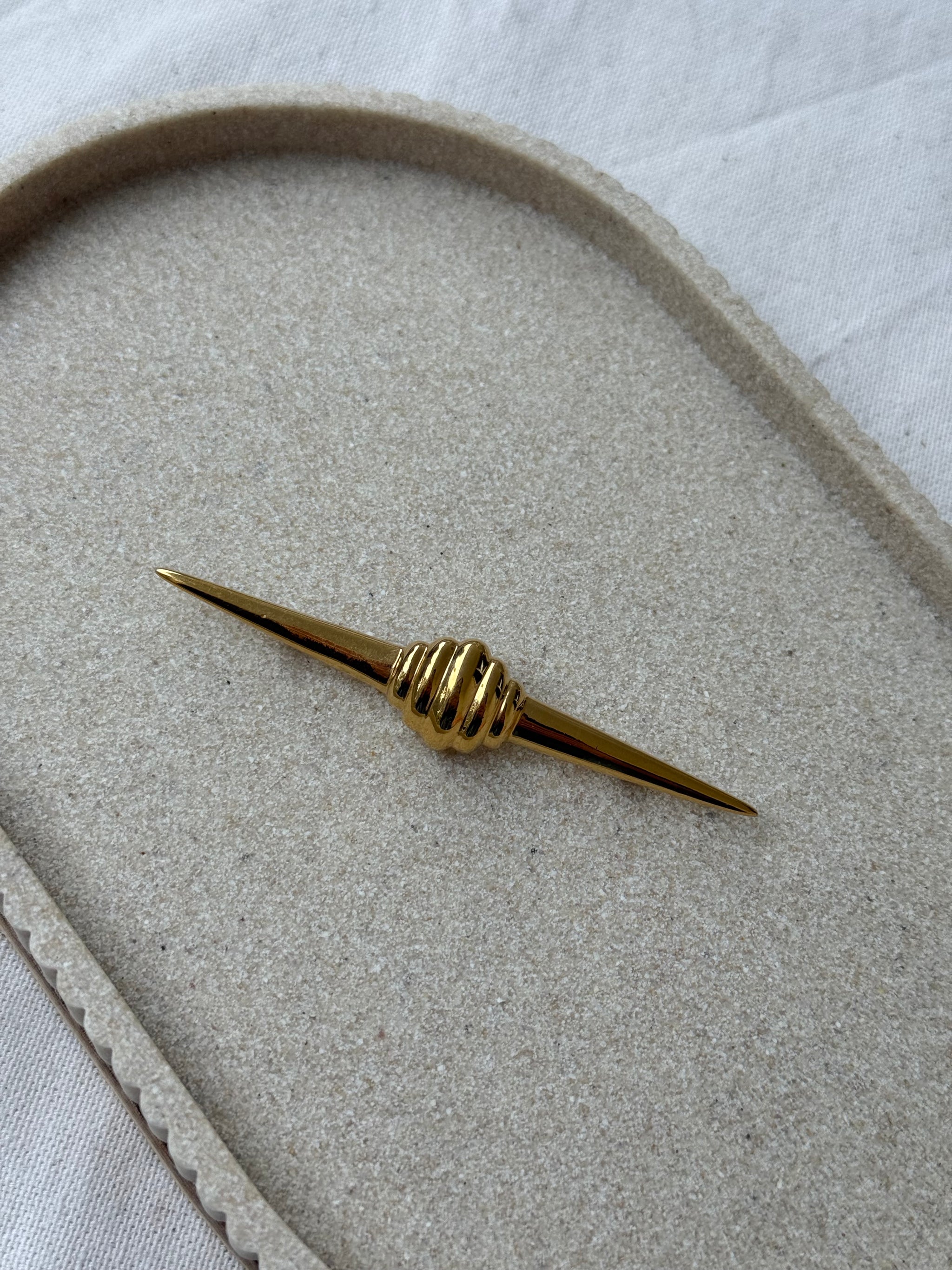 Broche vintage - Forme barrette et noeud