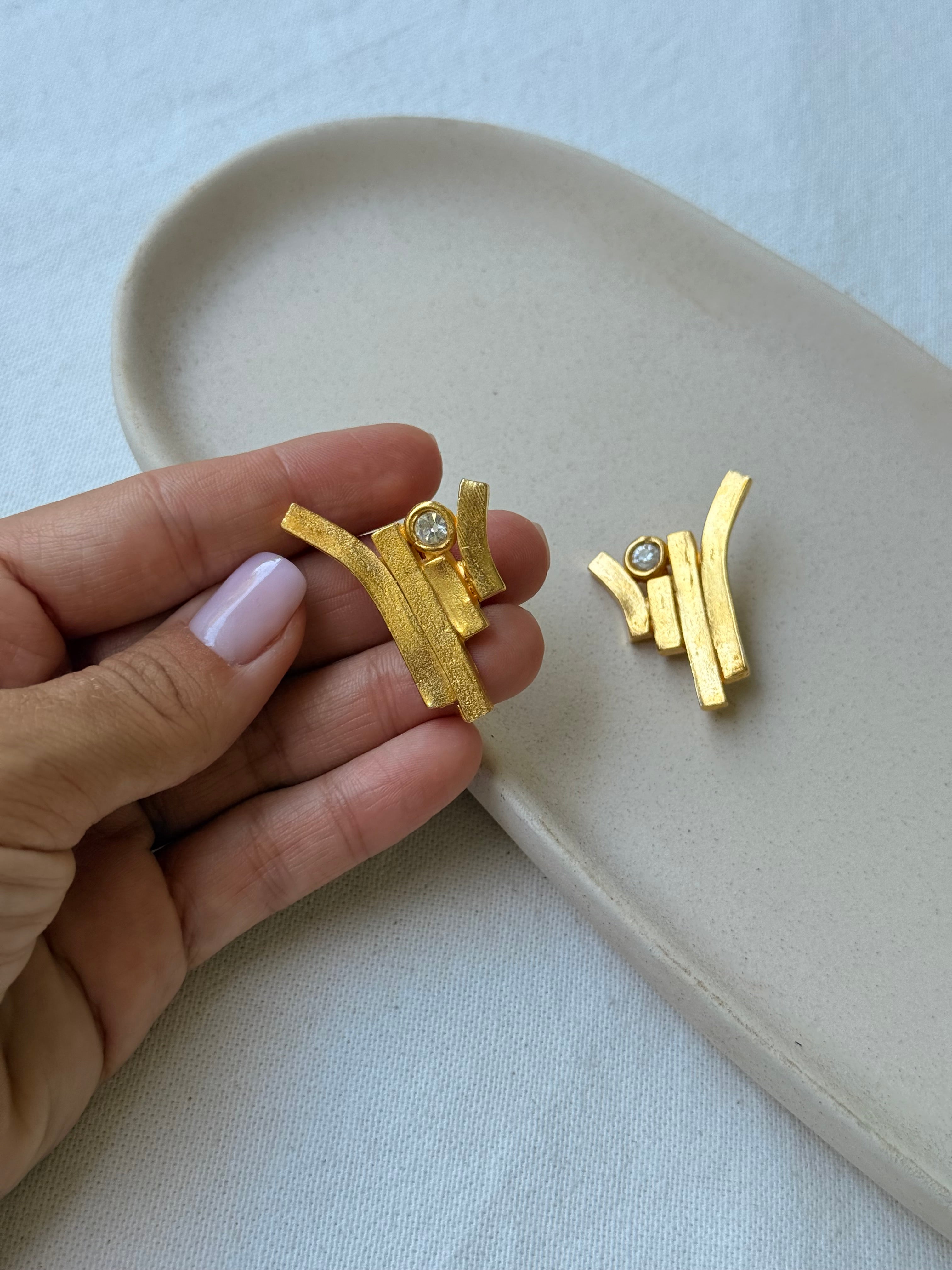 Boucles d’oreilles Il Était Une Fois vintage - Design graphique