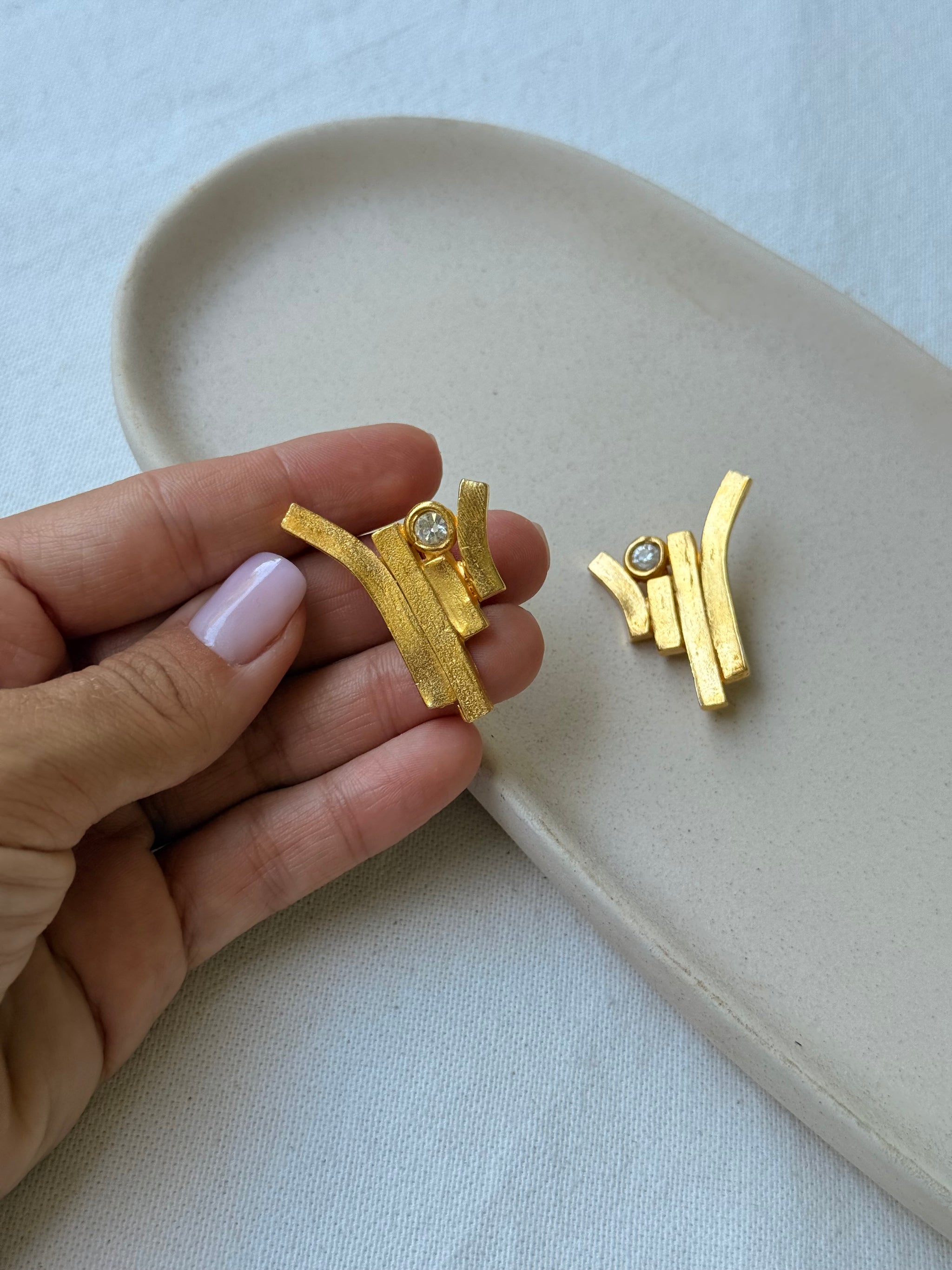 Boucles d’oreilles Il Était Une Fois vintage - Design graphique