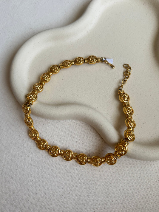 Collier vintage Monet maille ronde