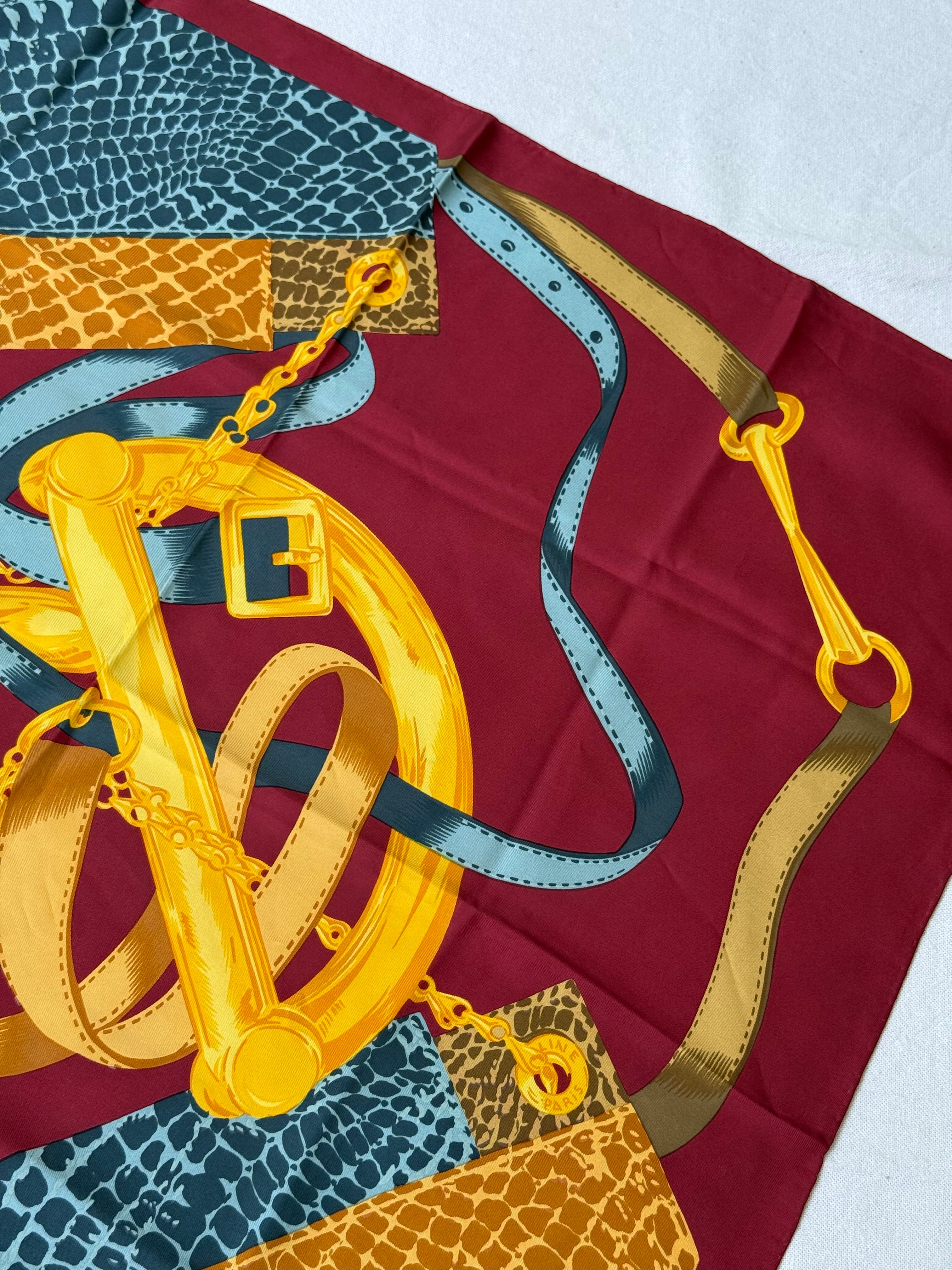 Celine Scarf – Stirrups and Snake Design