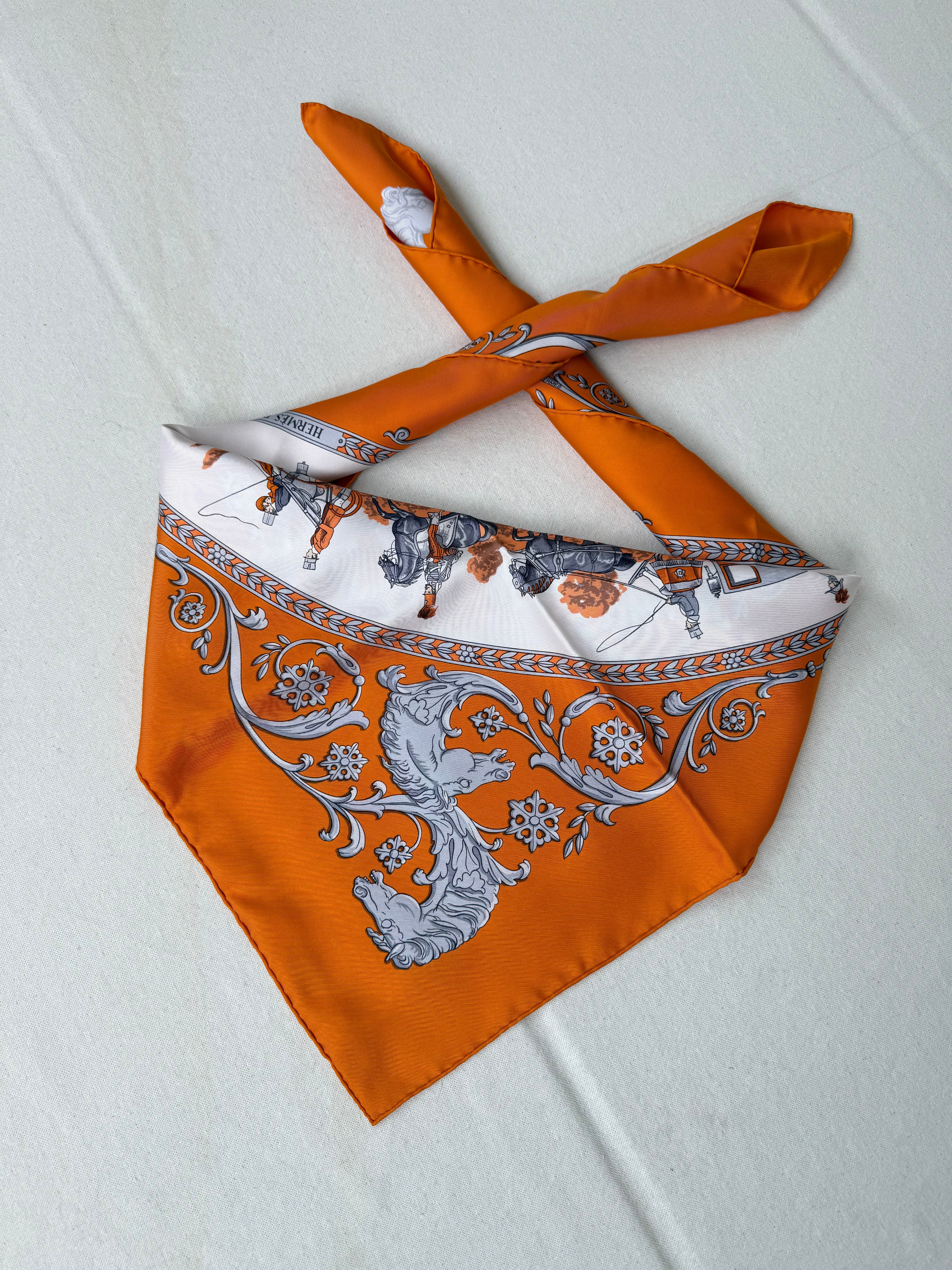 Hermès Scarf - Promenade de Longchamps model