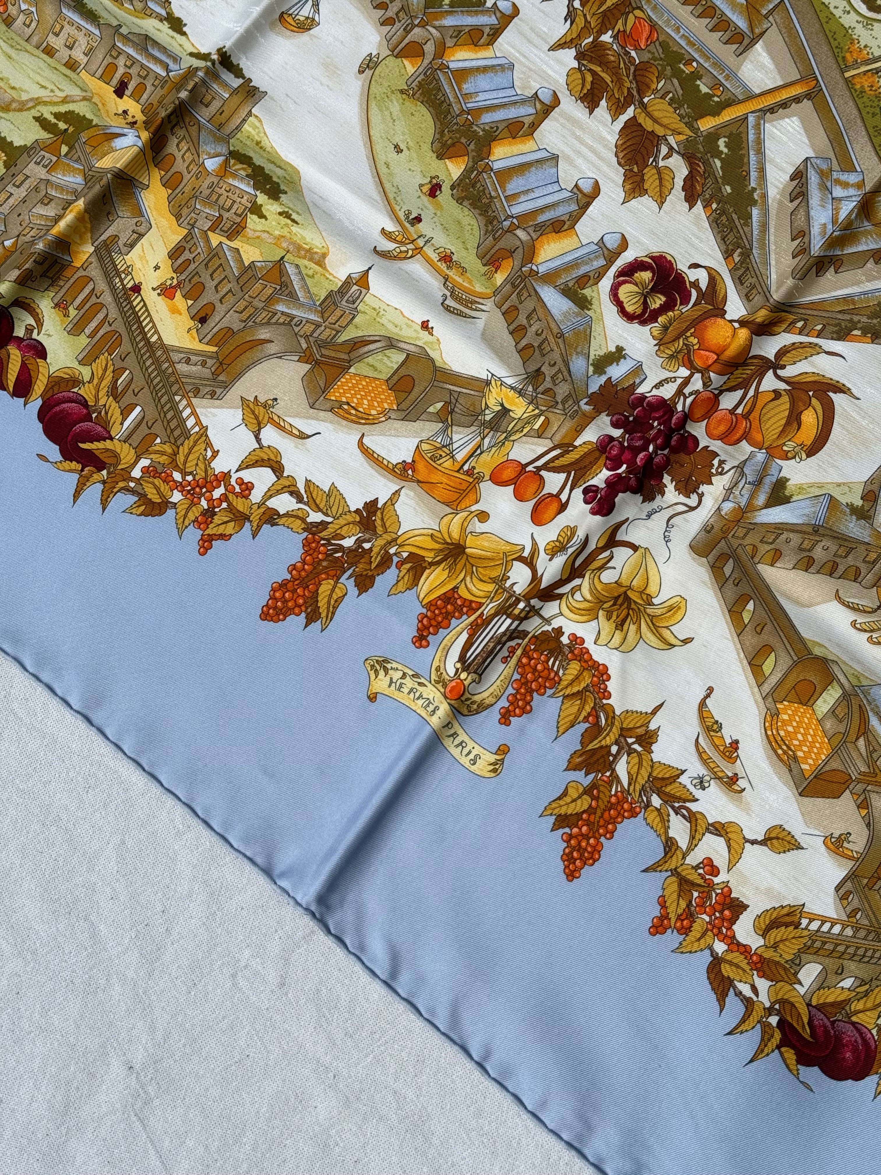 Foulard Hermès – Modèle Au pays de Cocagne