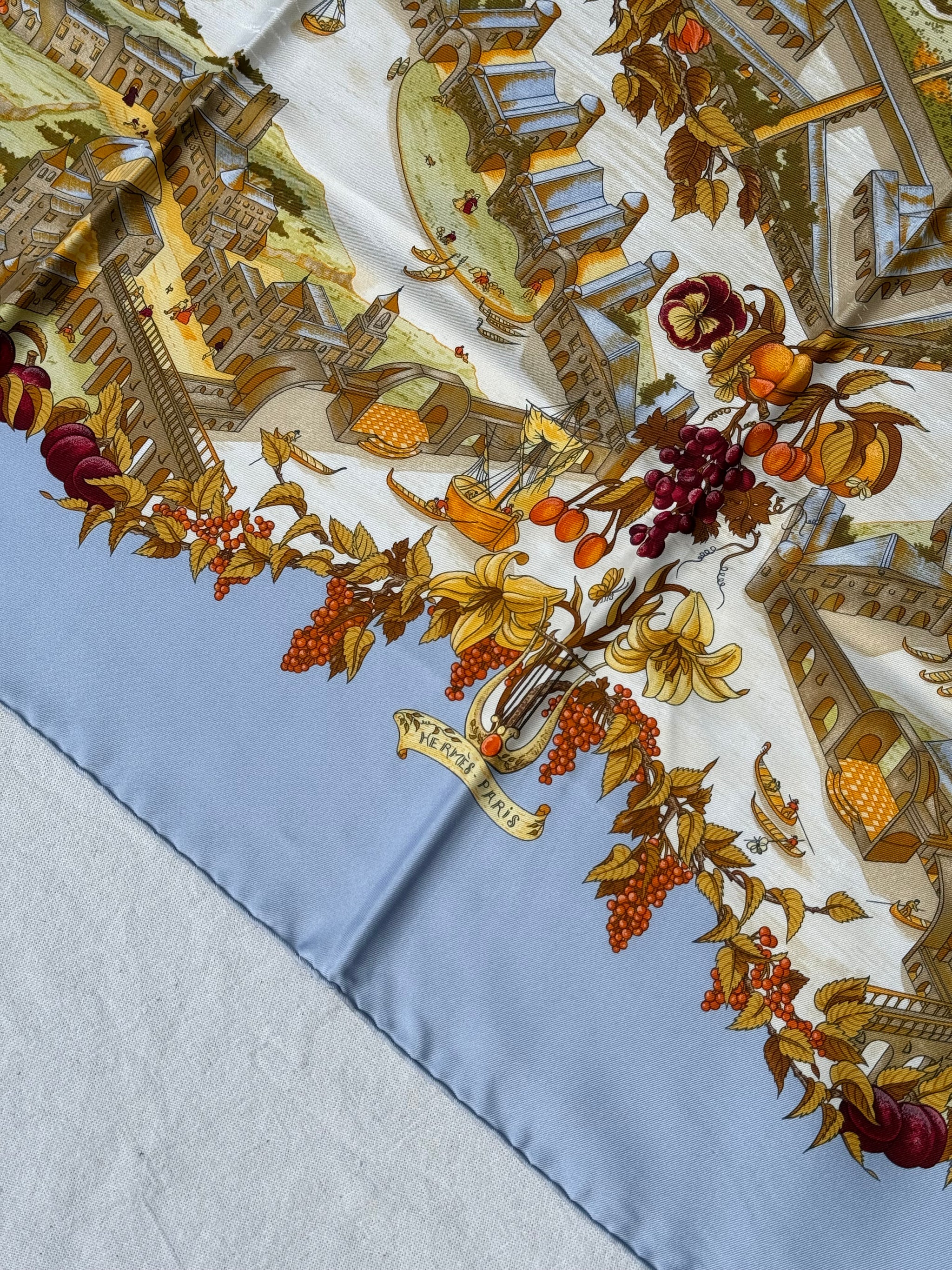 Foulard Hermès – Modèle Au pays de Cocagne
