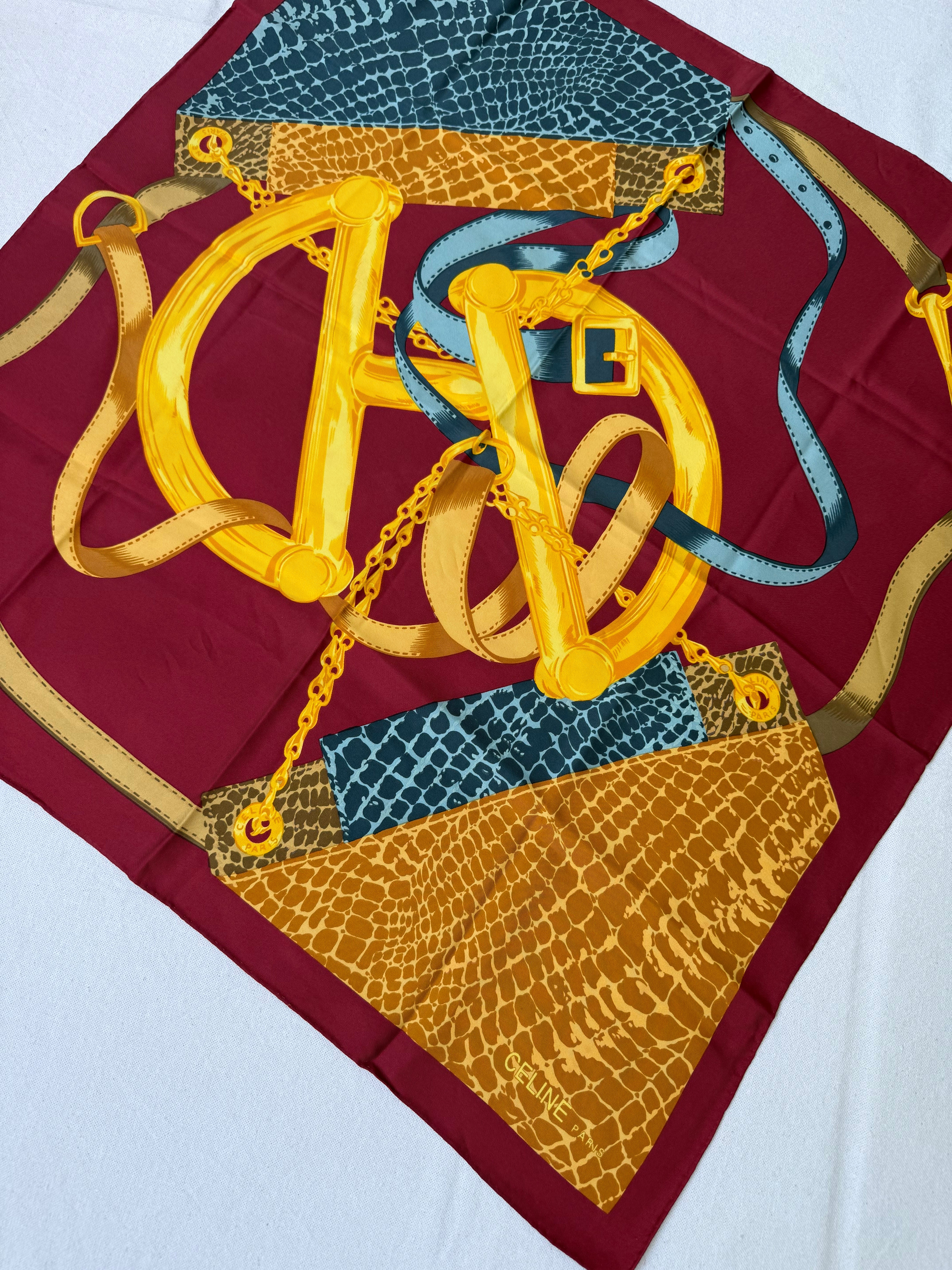 Celine Scarf – Stirrups and Snake Design