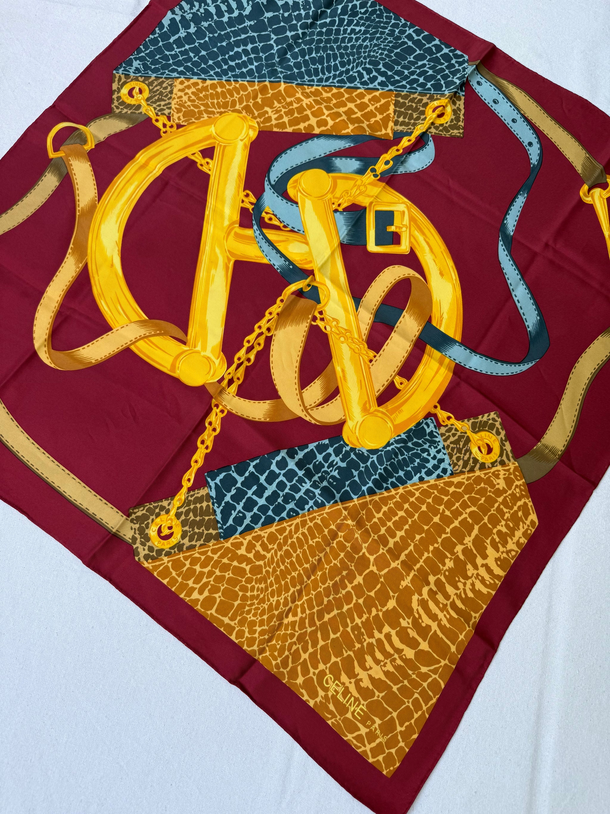 Celine Scarf – Stirrups and Snake Design