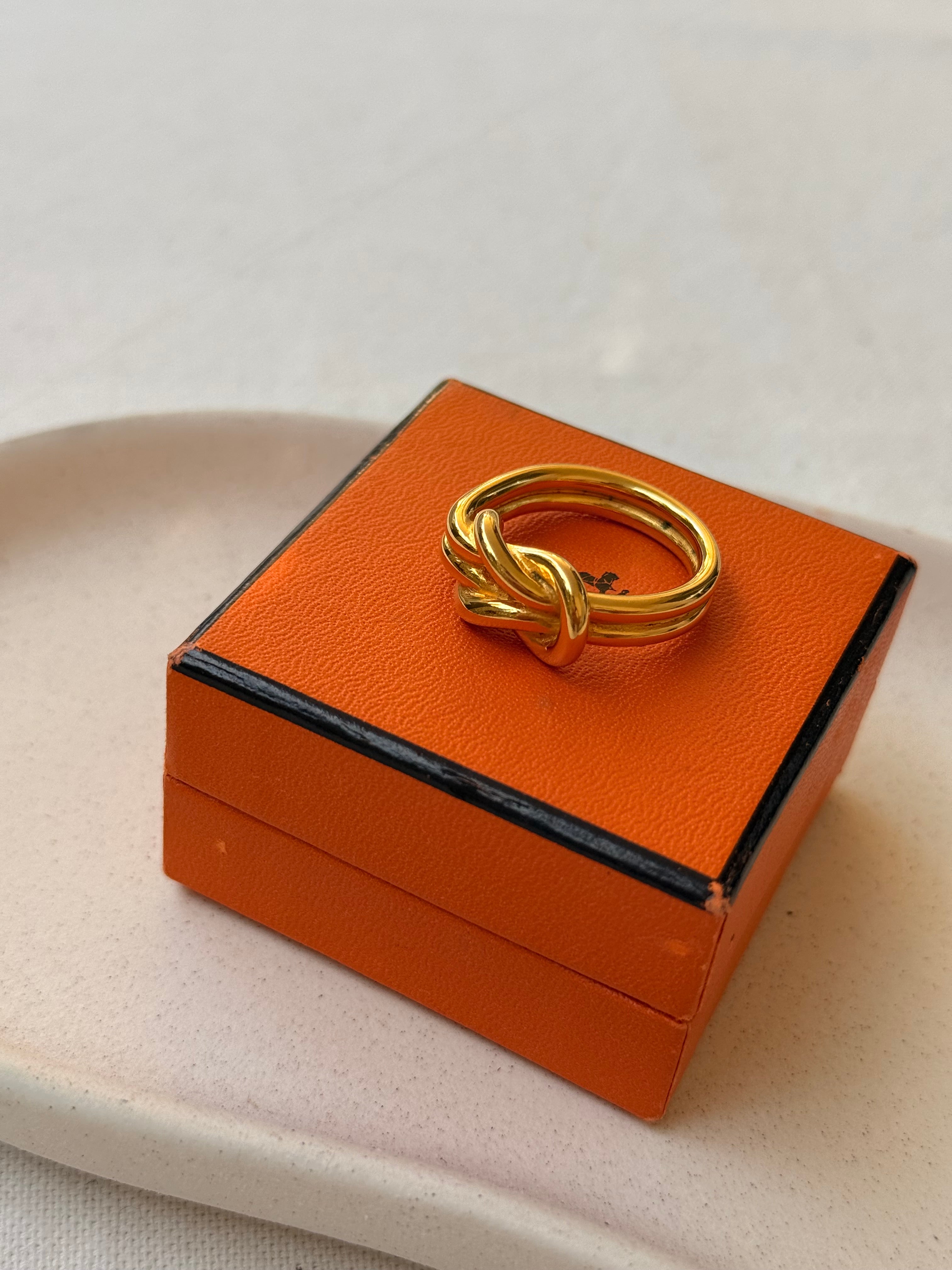 Anneau de foulard Hermès - Modèle nœud marin