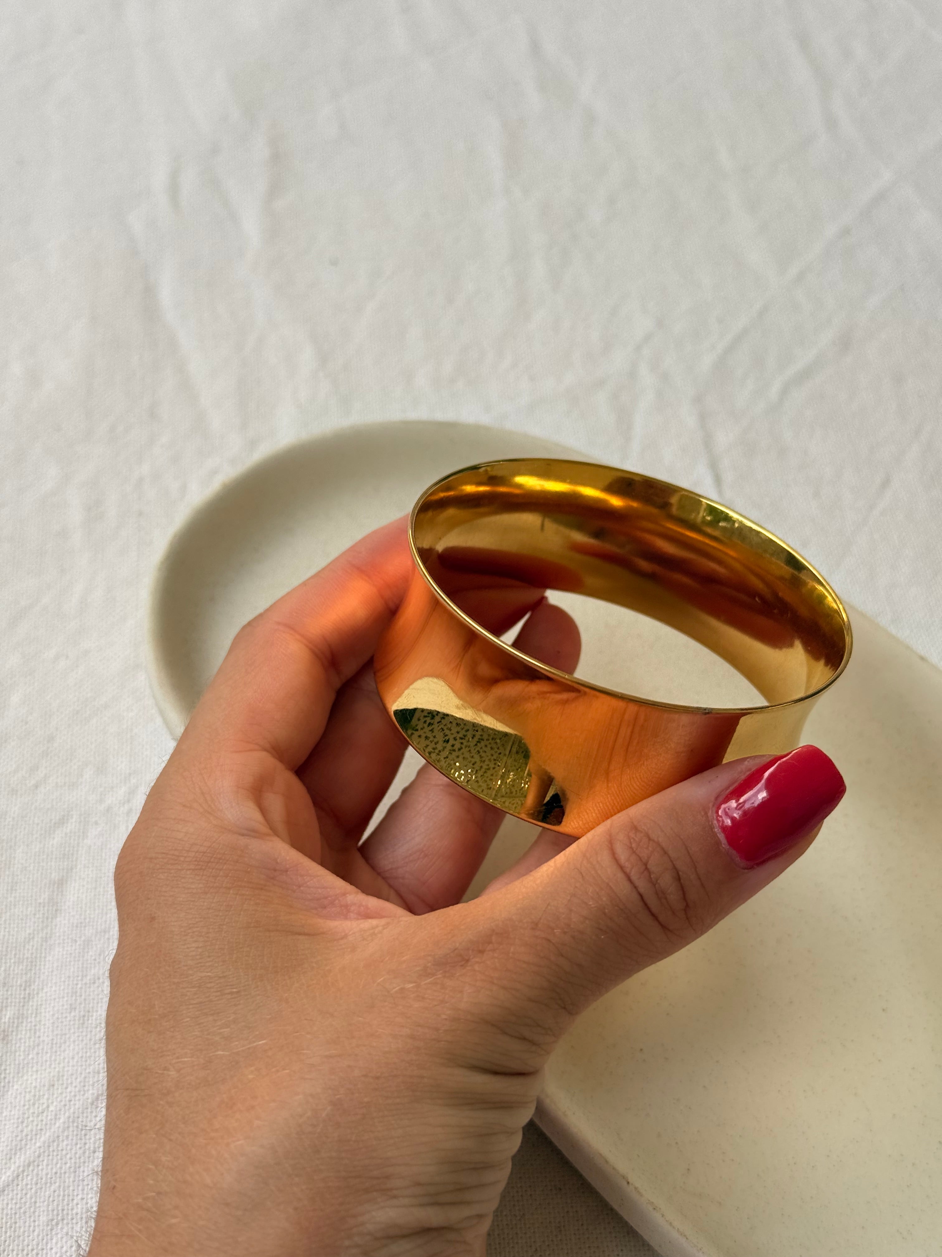 Bracelet Monet vintage - Jonc doré