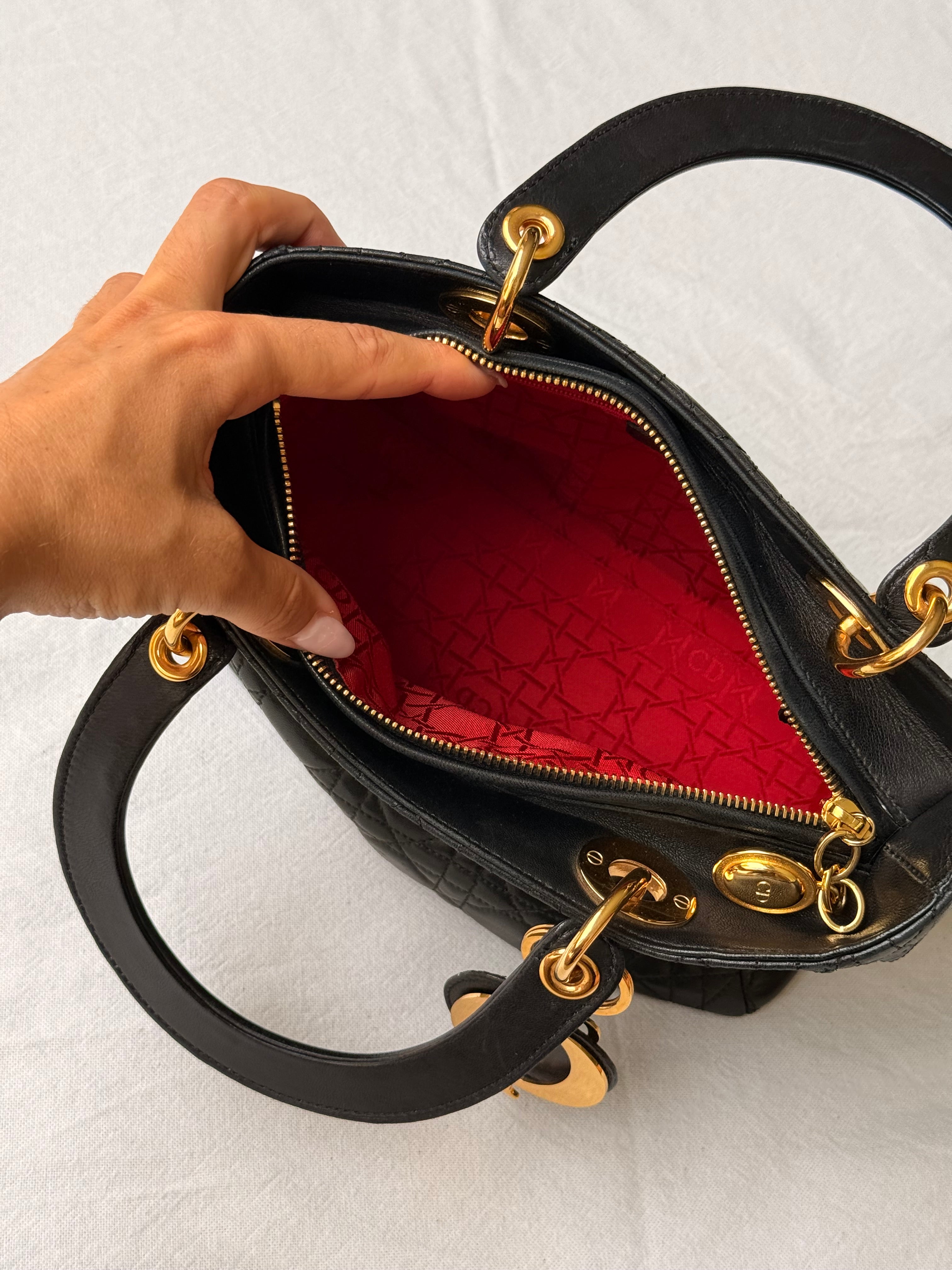 Sac Christian Dior vintage - Lady Dior 24cm
