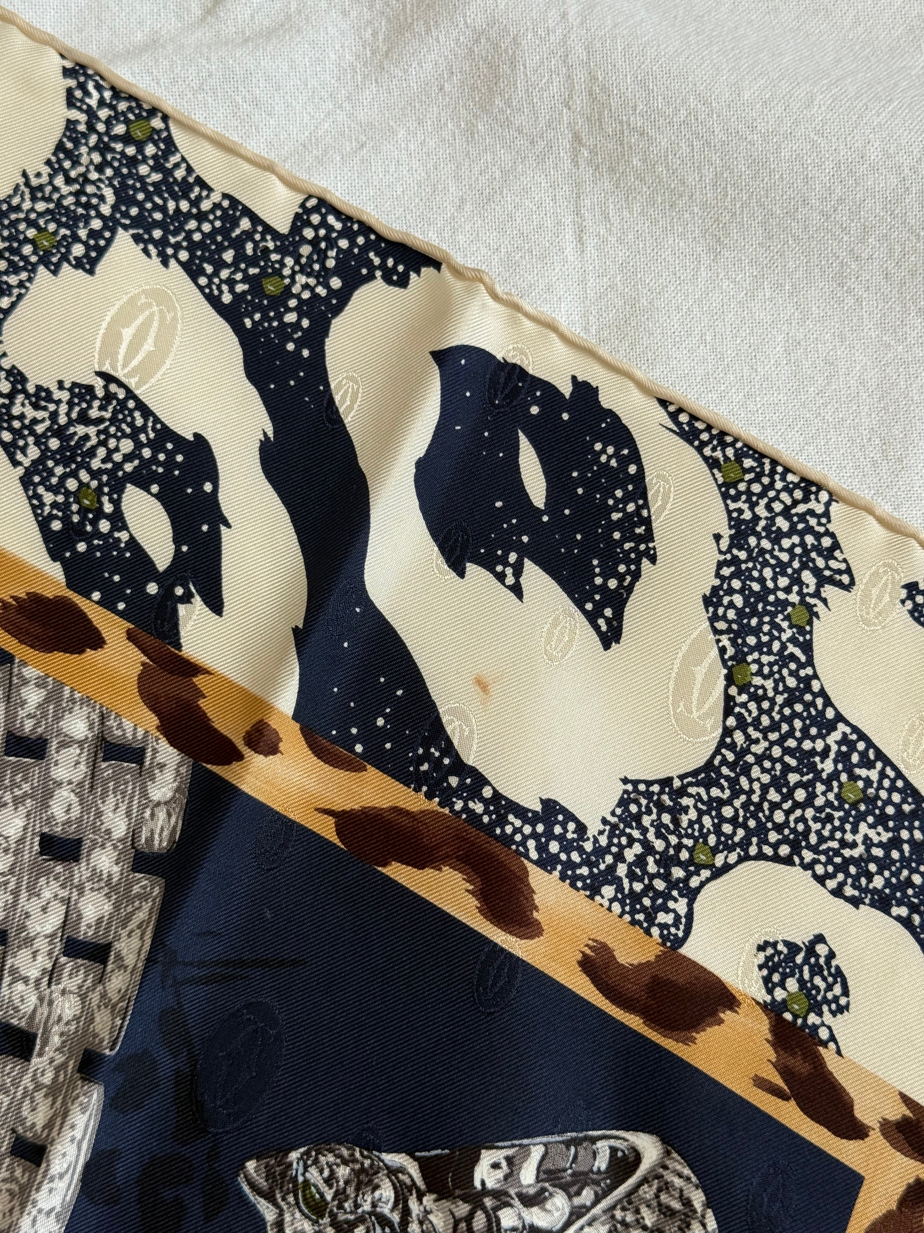 Foulard Cartier - Panthères et Joallerie