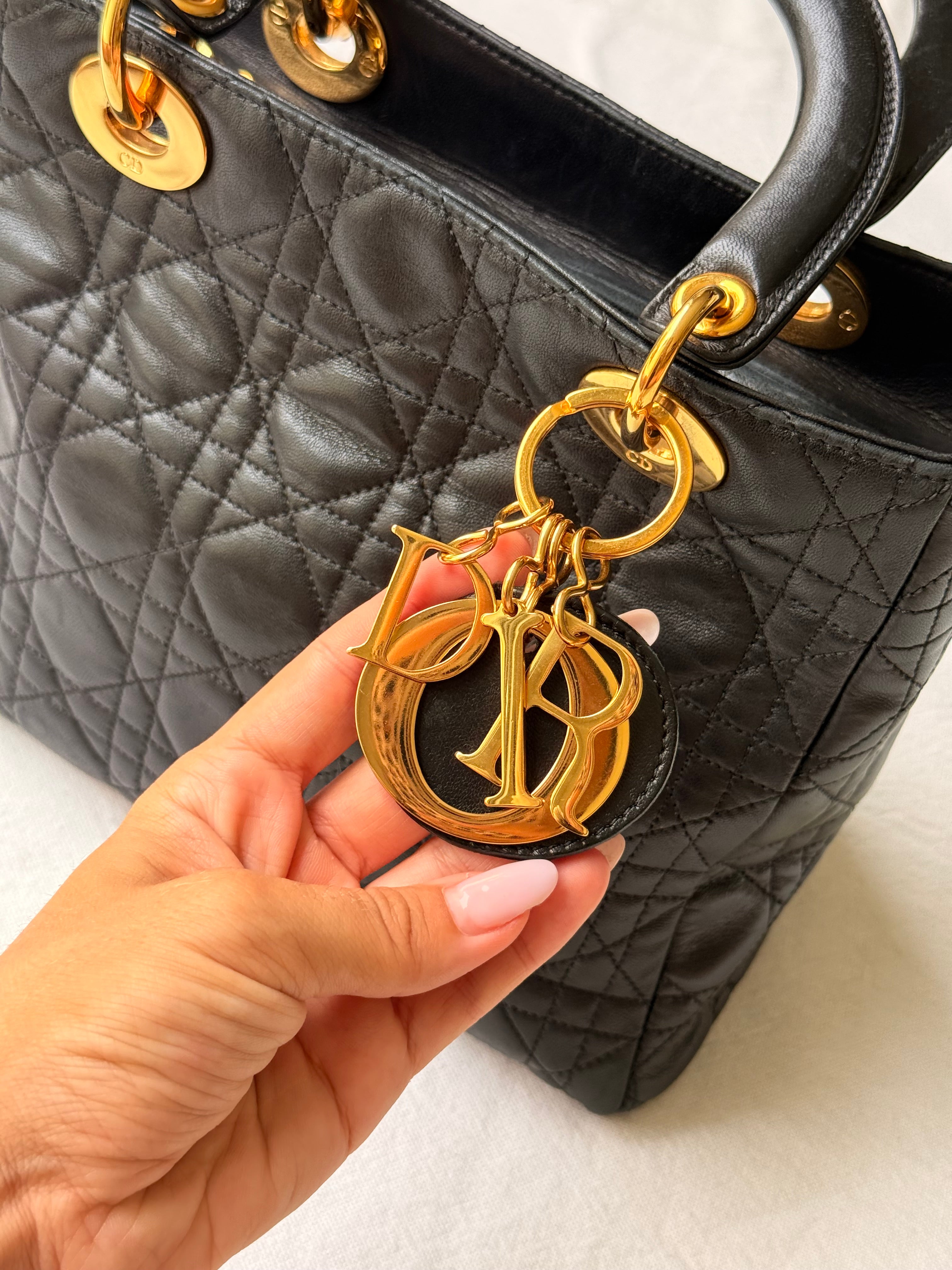 Sac Christian Dior vintage - Lady Dior 24cm