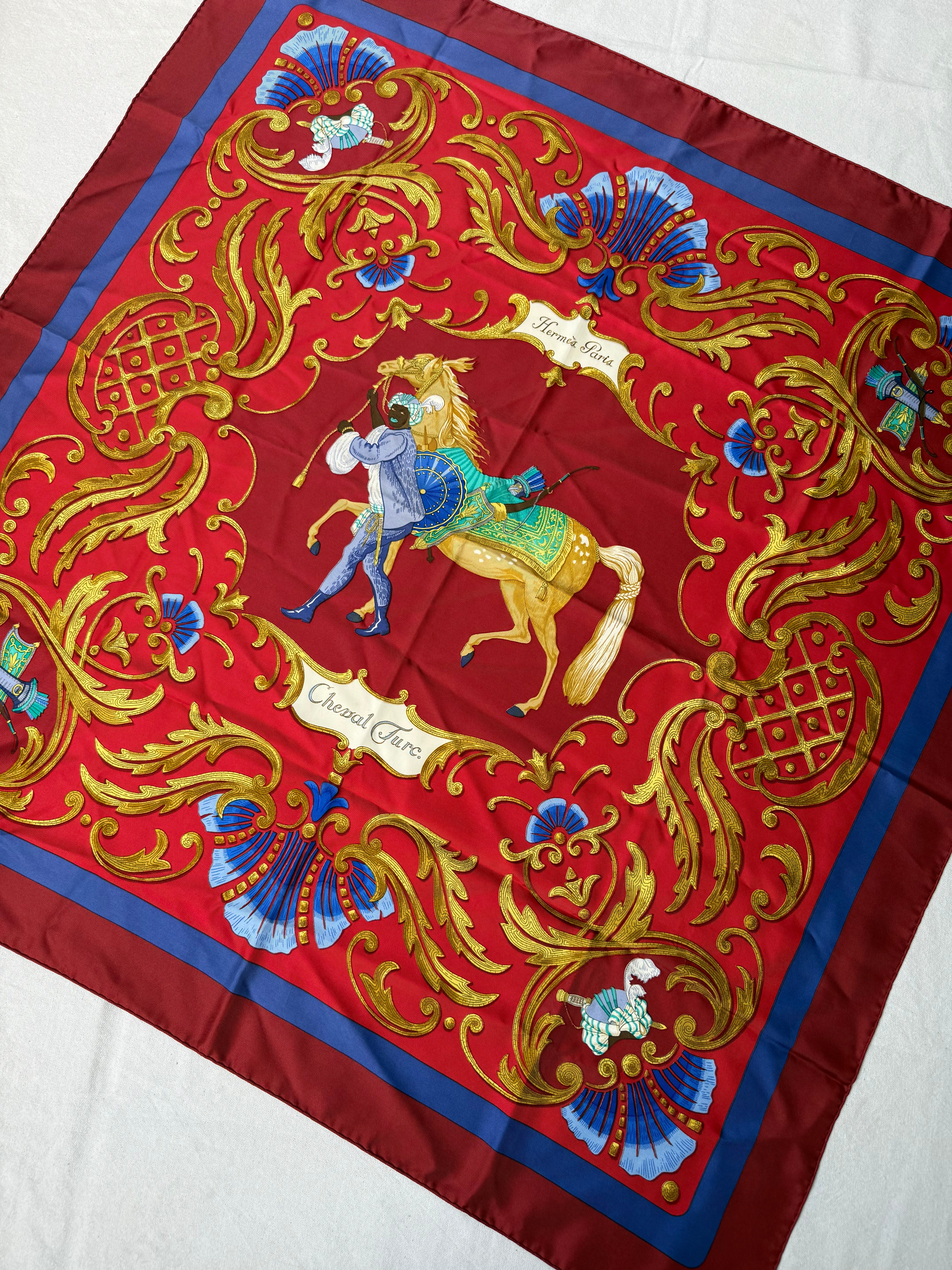 Hermès Scarf – Turkish Horse Design