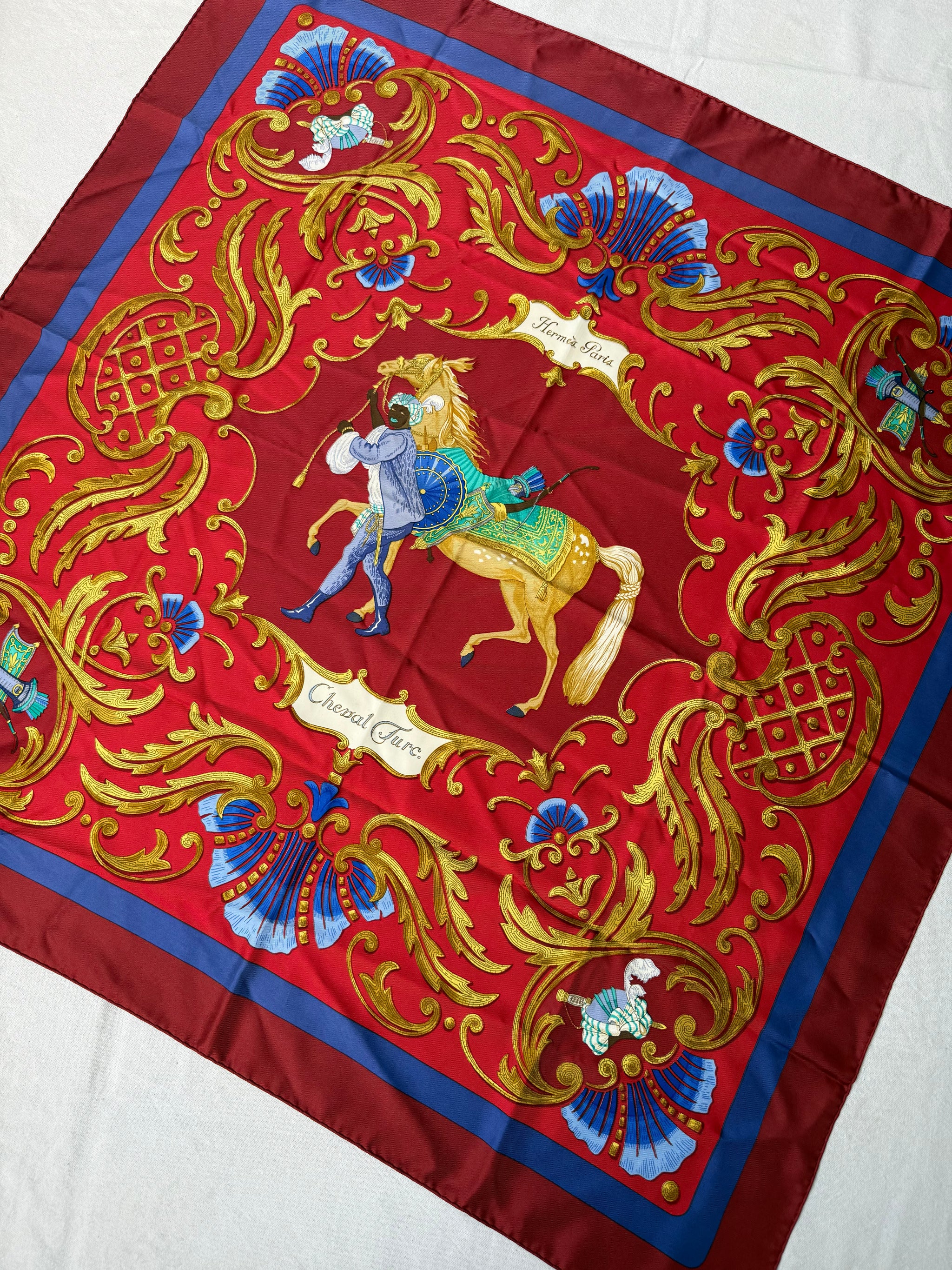 Hermès Scarf – Turkish Horse Design